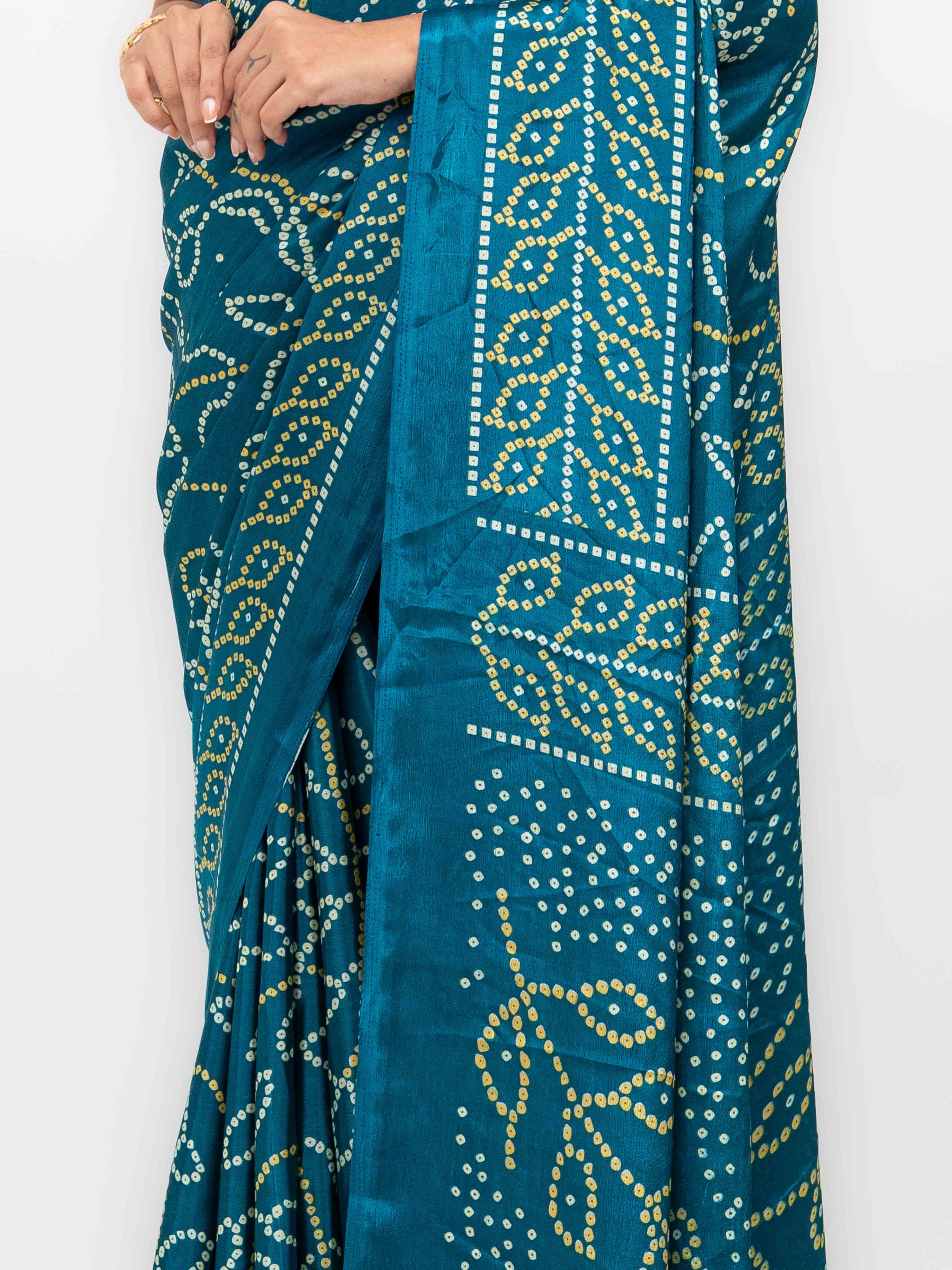 Blue Art Silk Saree