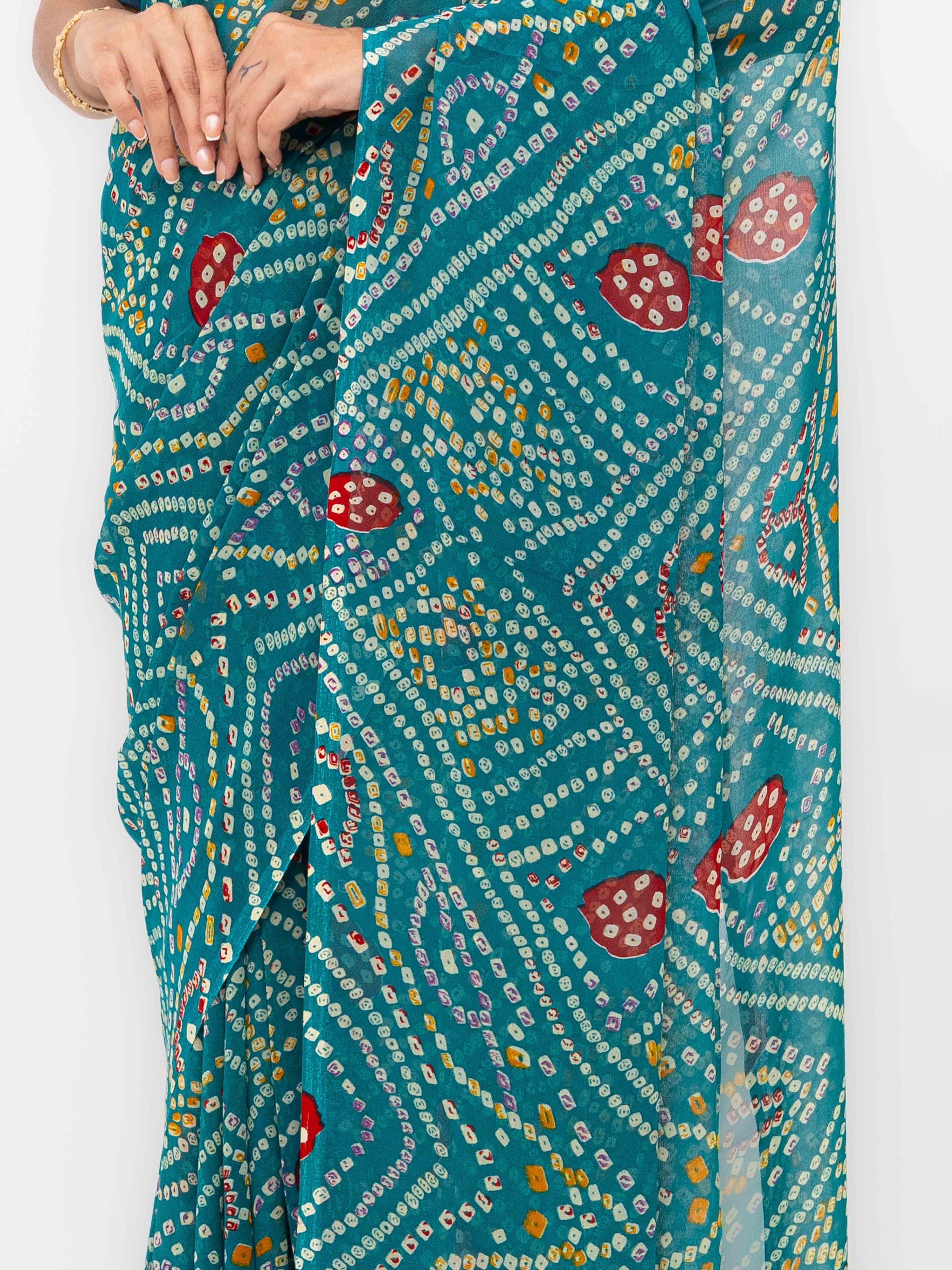 Teal Weightless Saree