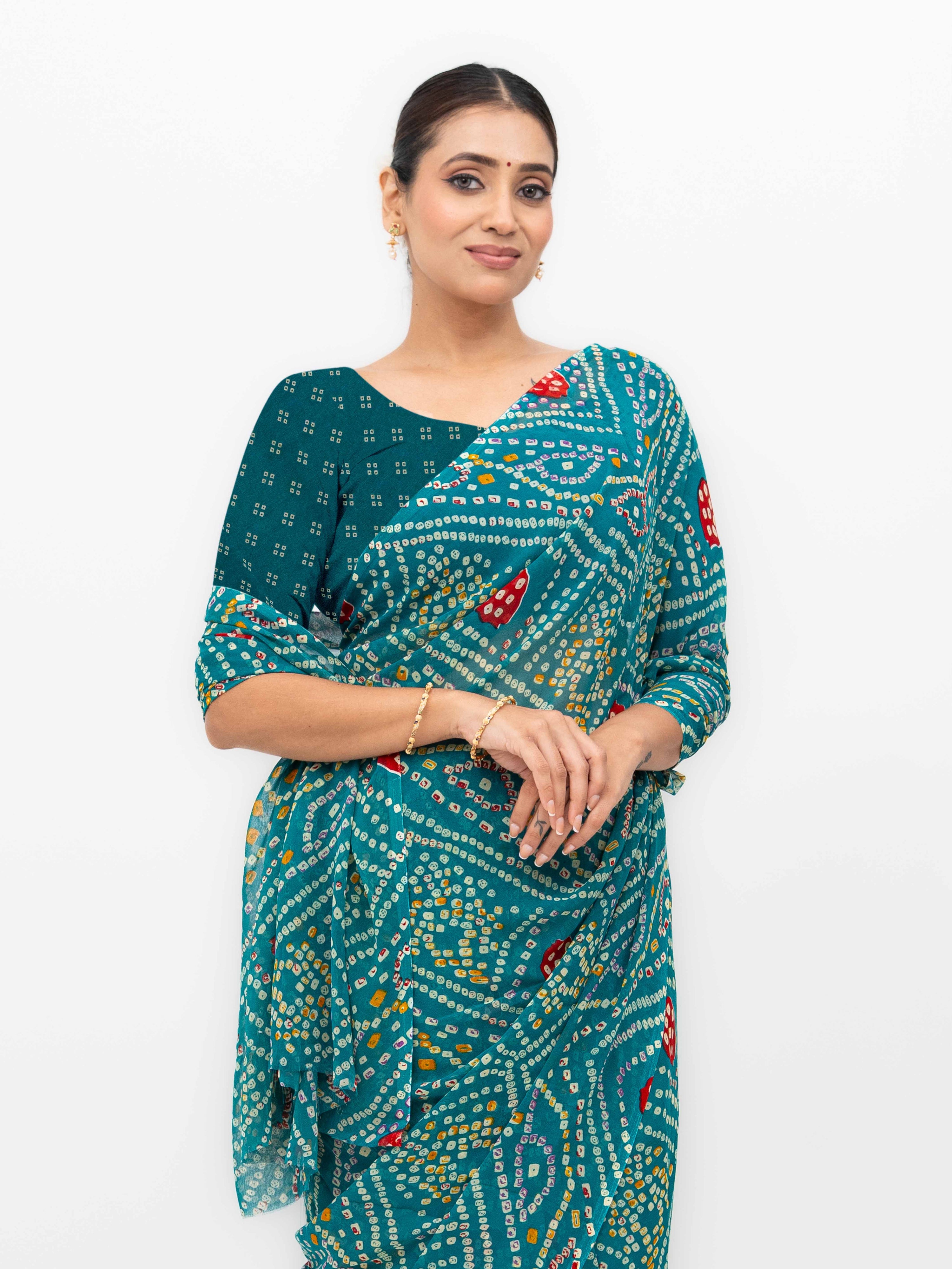 Teal Weightless Saree