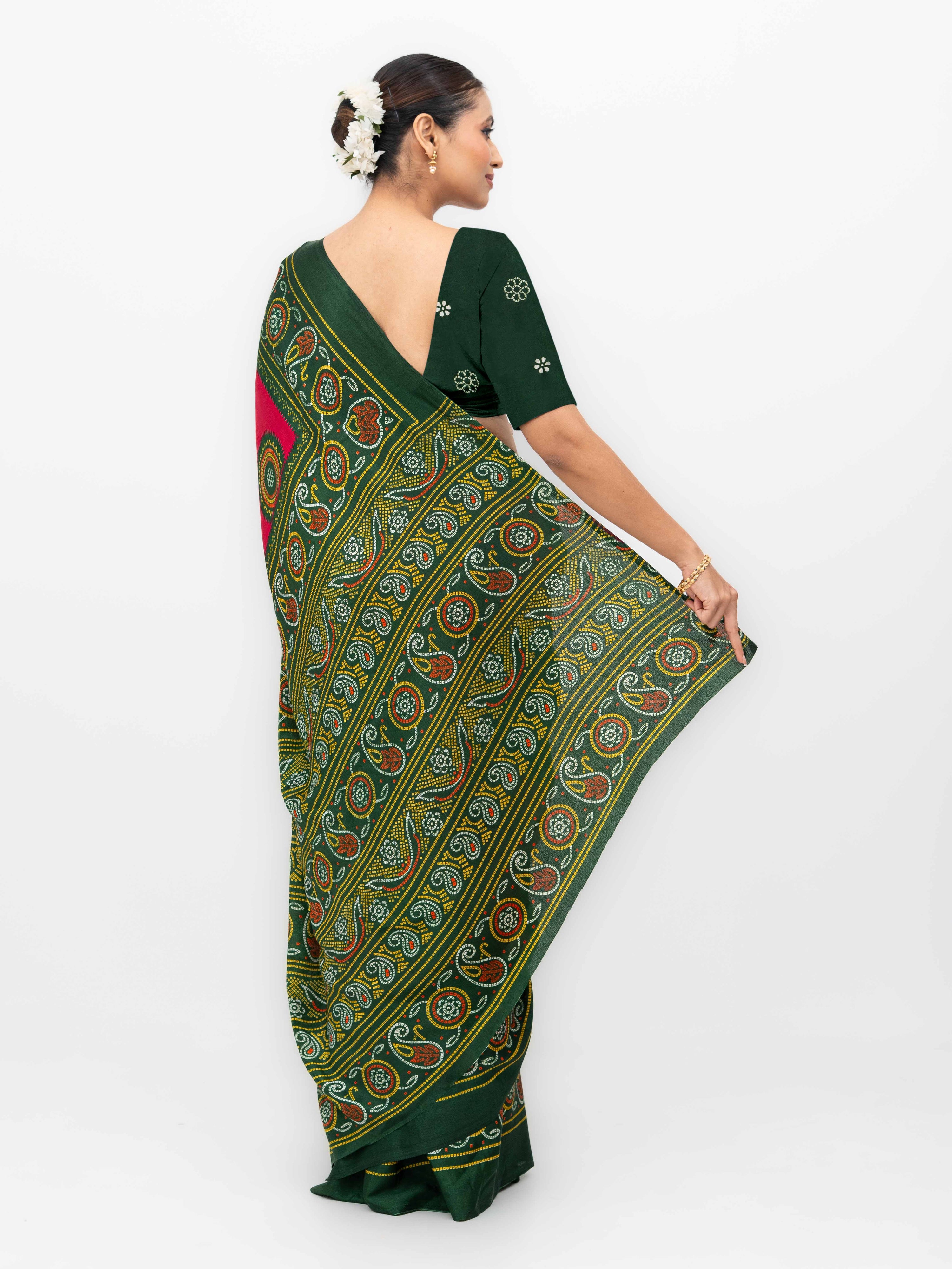 Pink Art Silk Saree