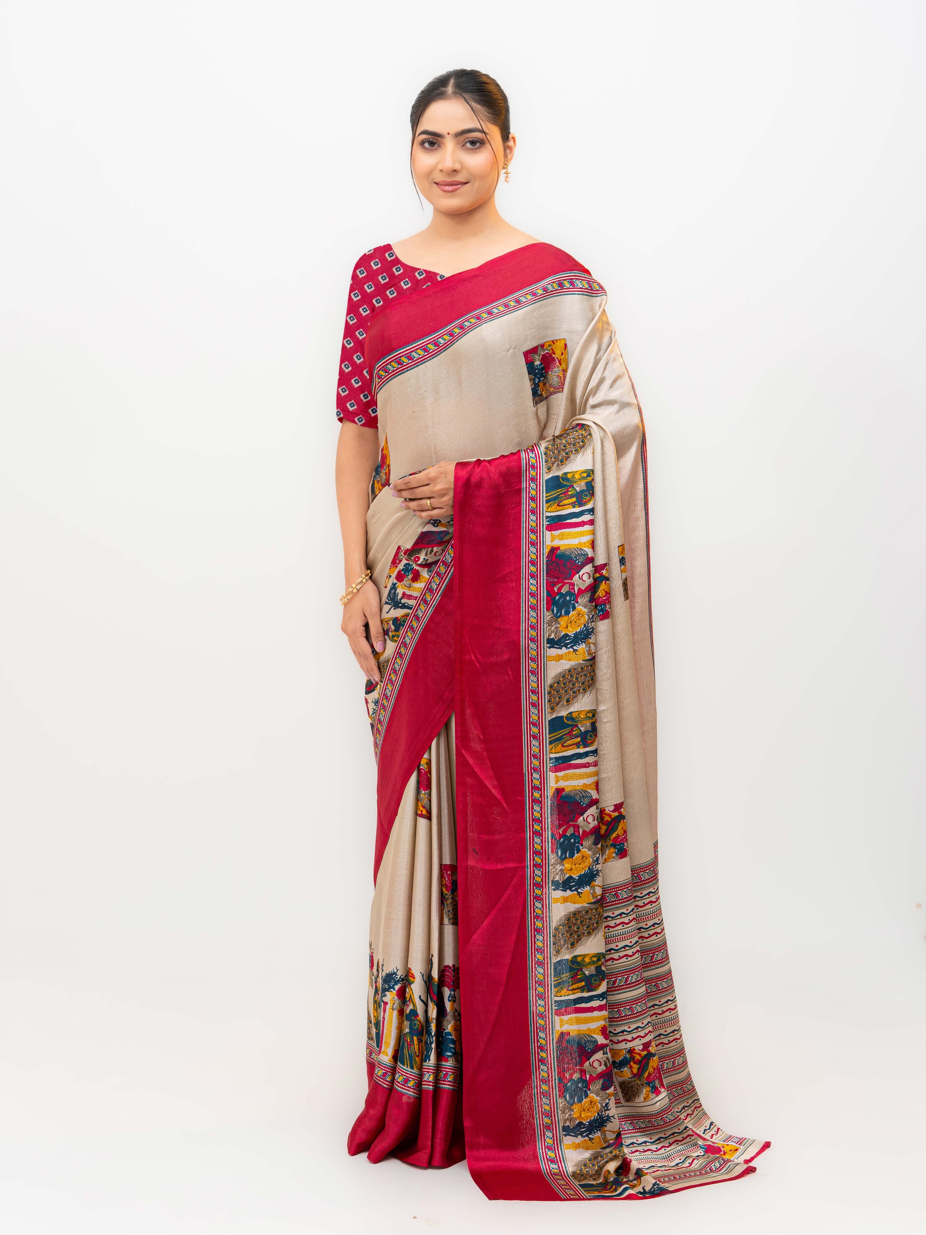Pink Turkey Silk Saree