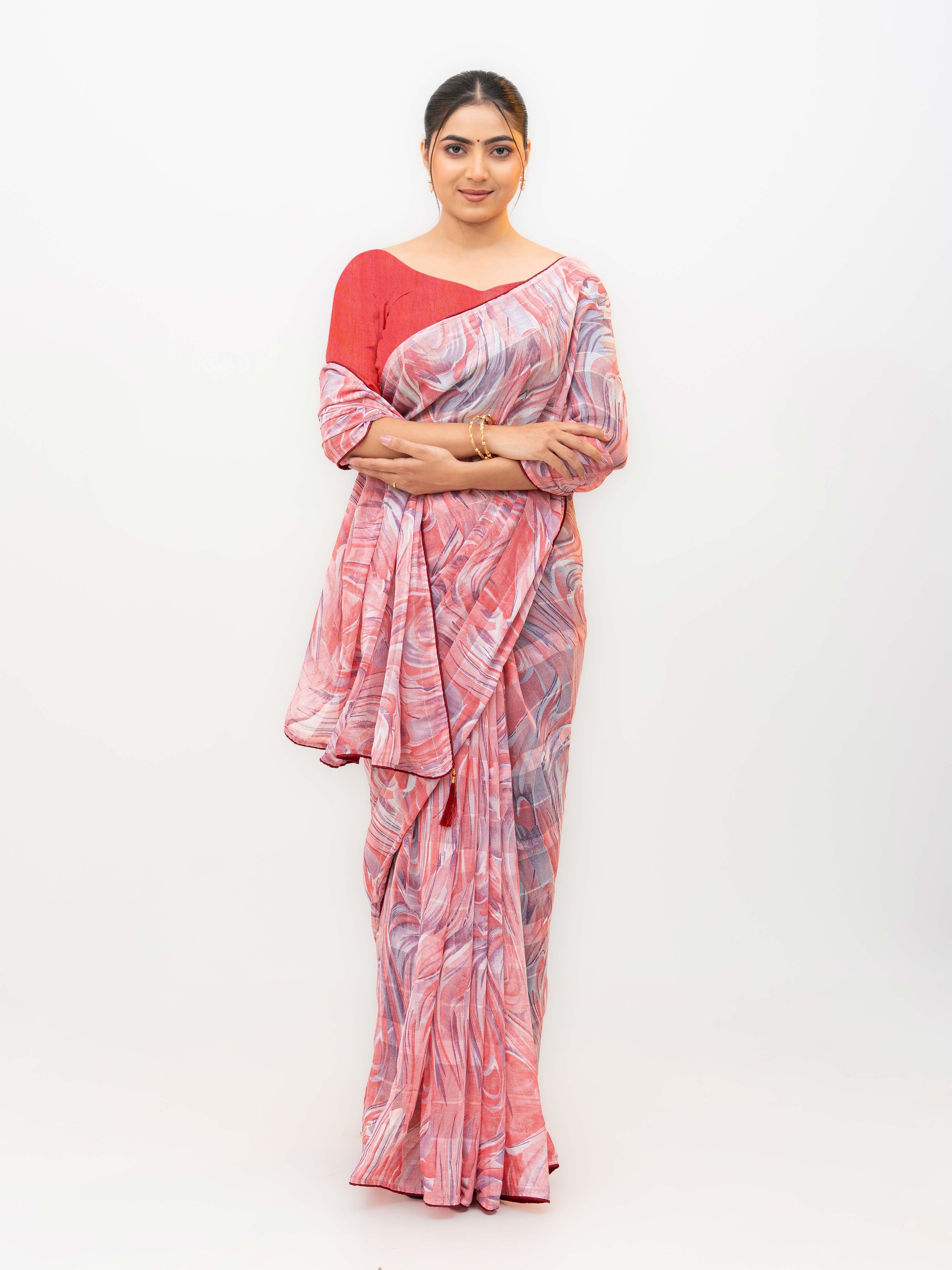 Pink Weightless Saree