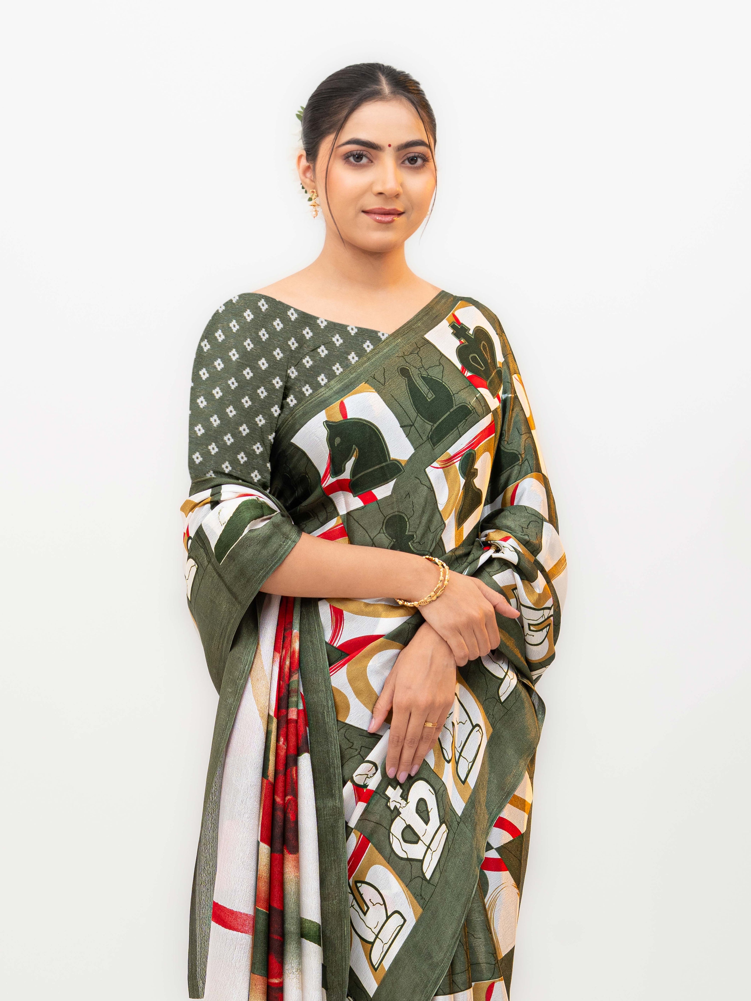 Green Turkey Silk Saree