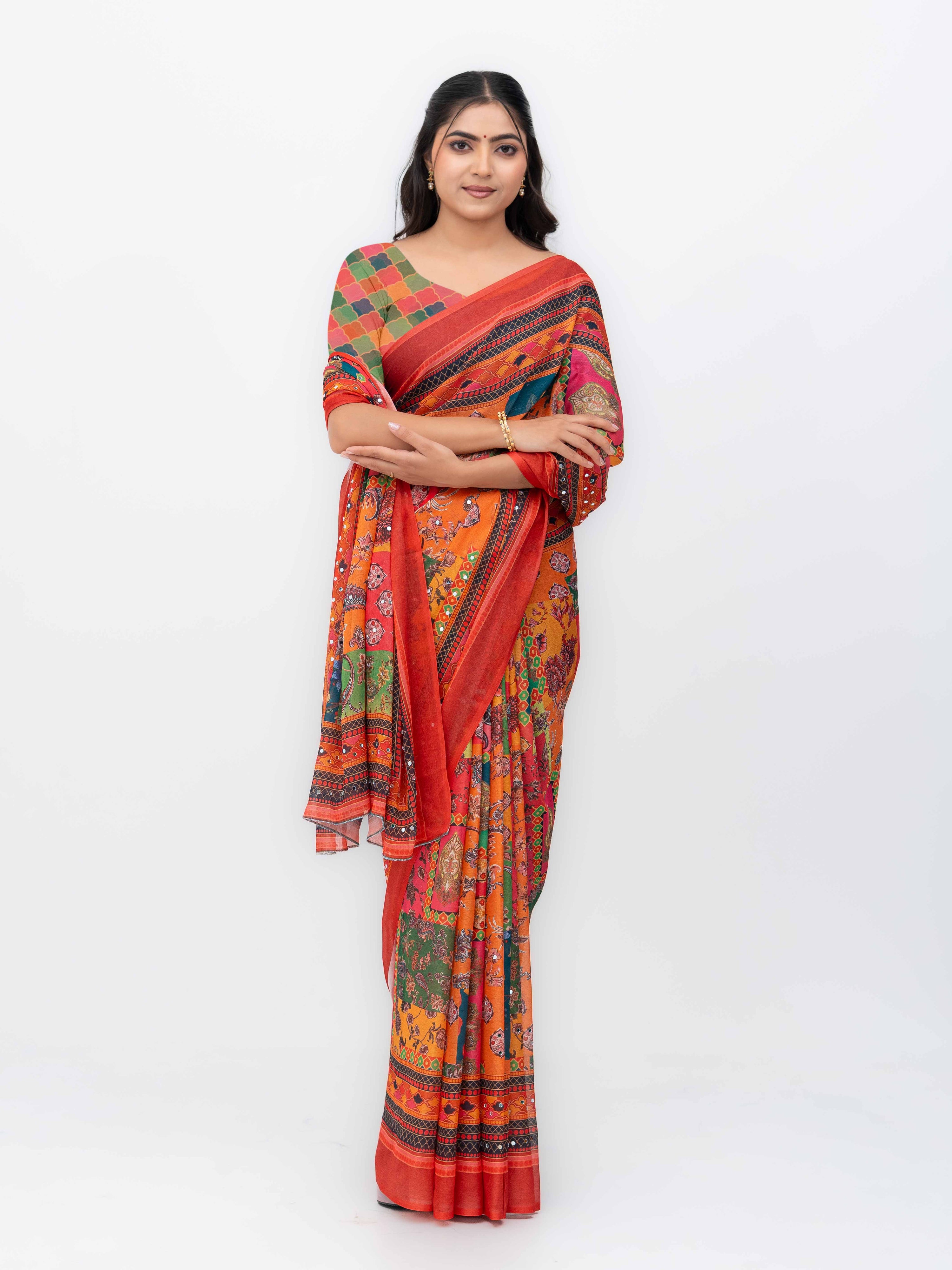 Red Soft Silk Saree
