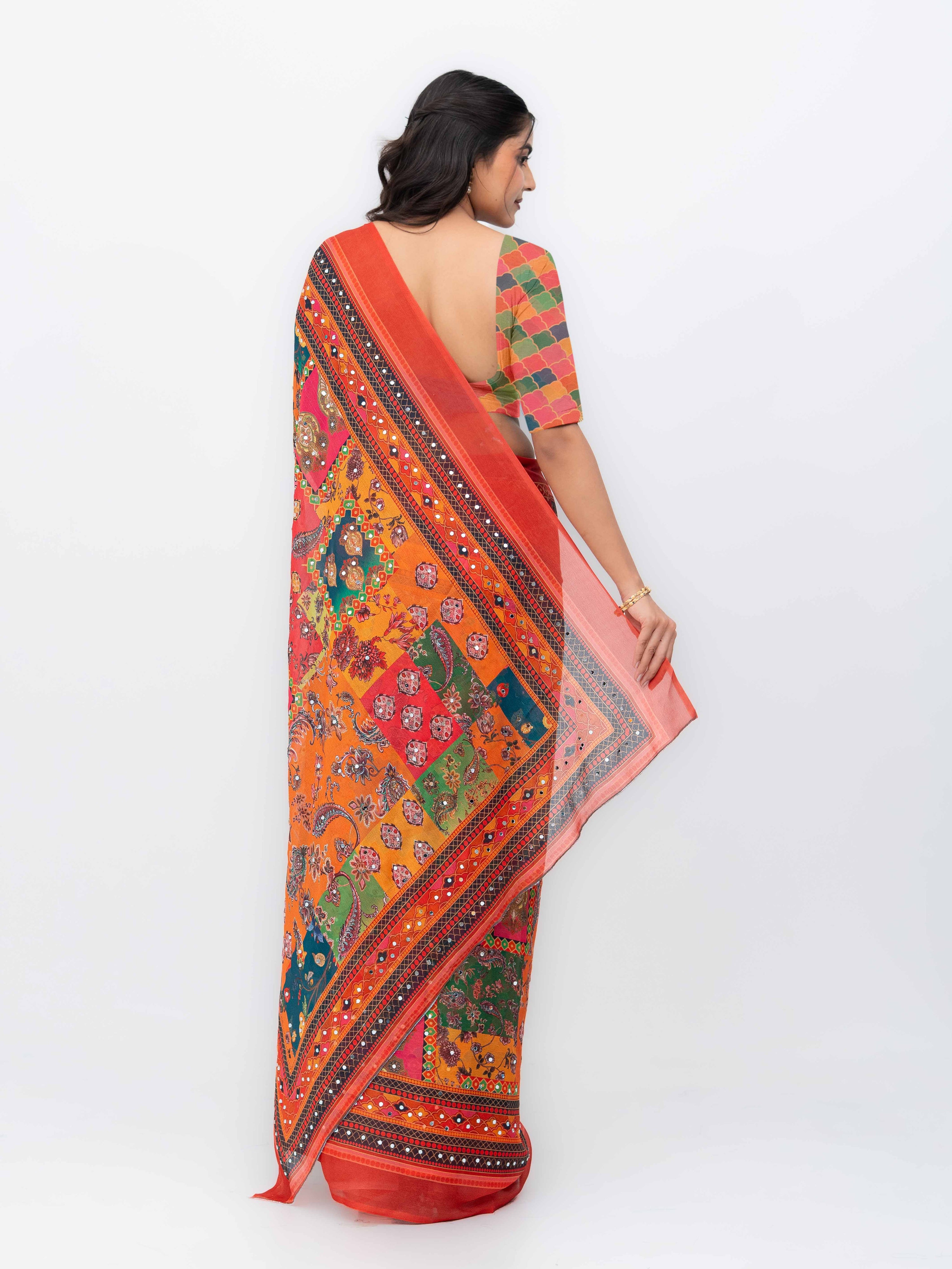 Red Soft Silk Saree