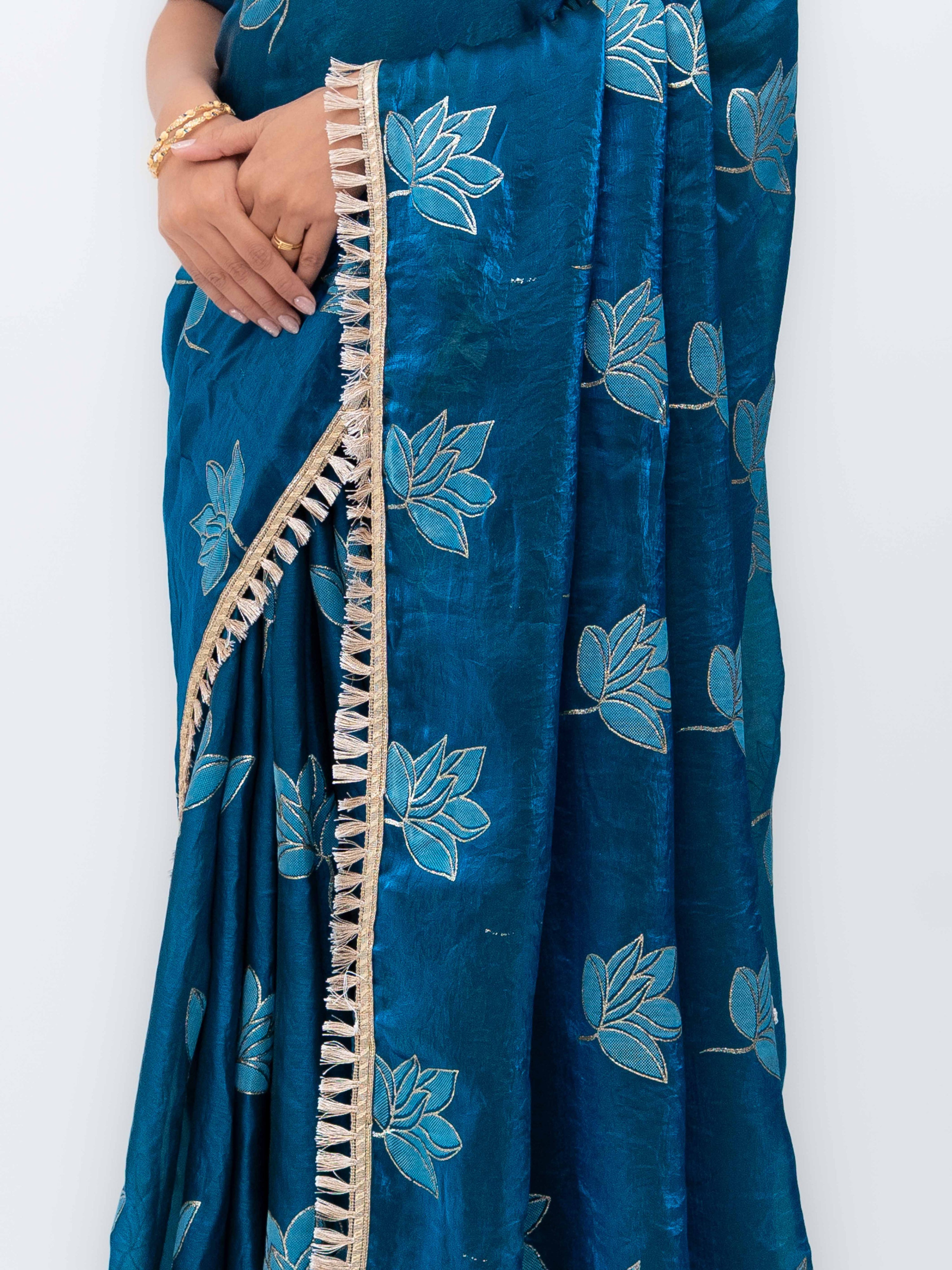 Blue Jimmi Choo Saree
