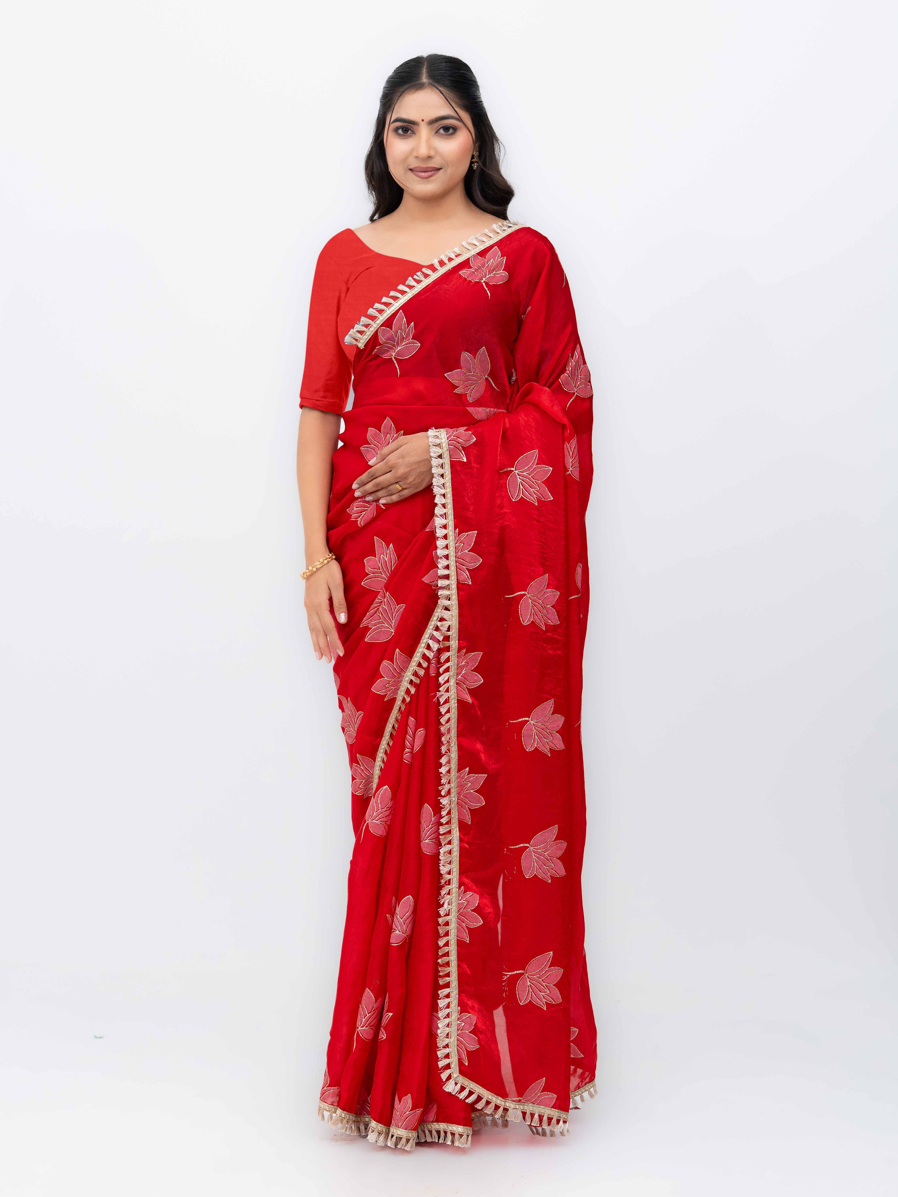 Red Jimmi Choo Saree