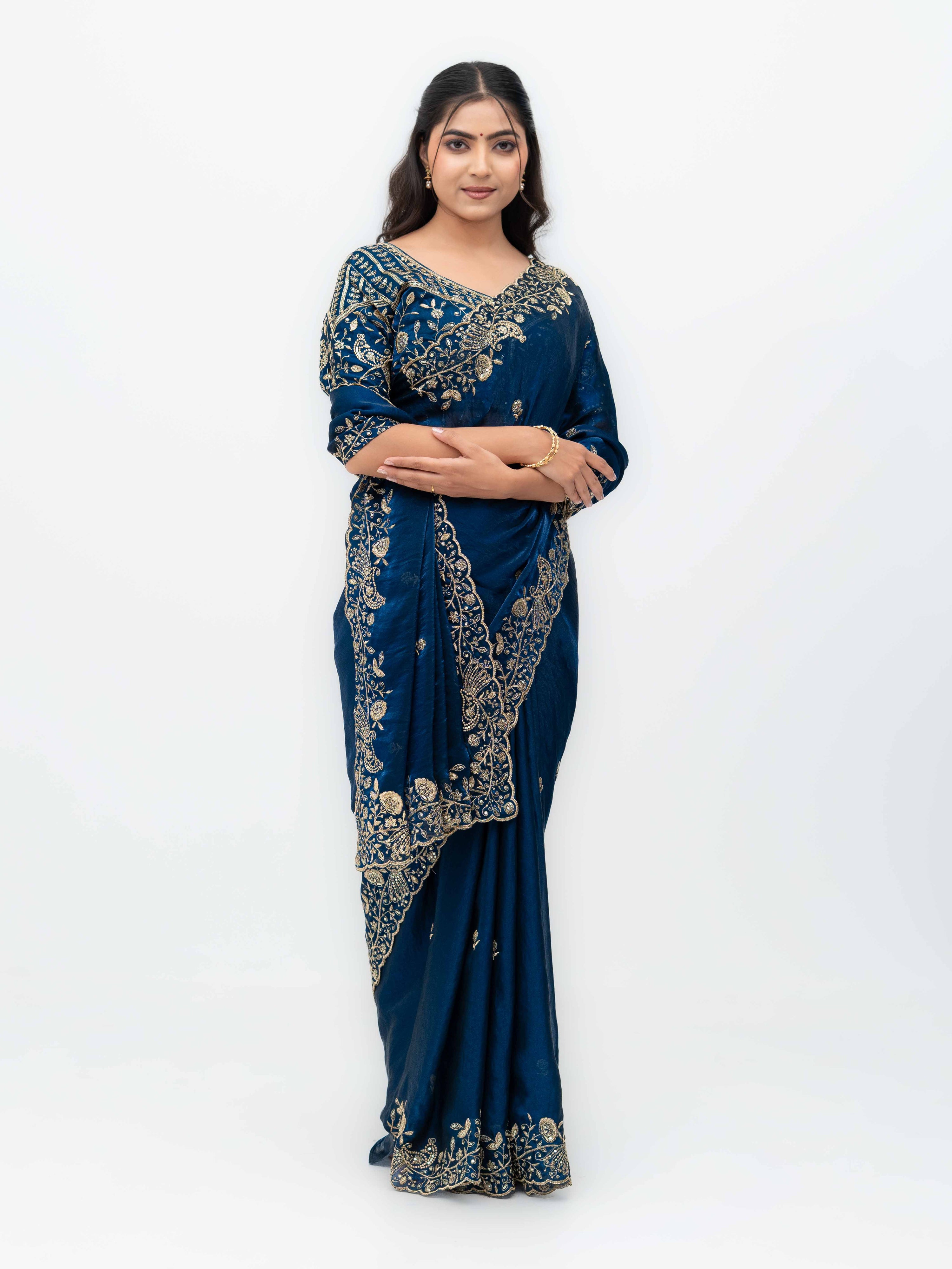 Navy Blue Jimmi Choo Saree