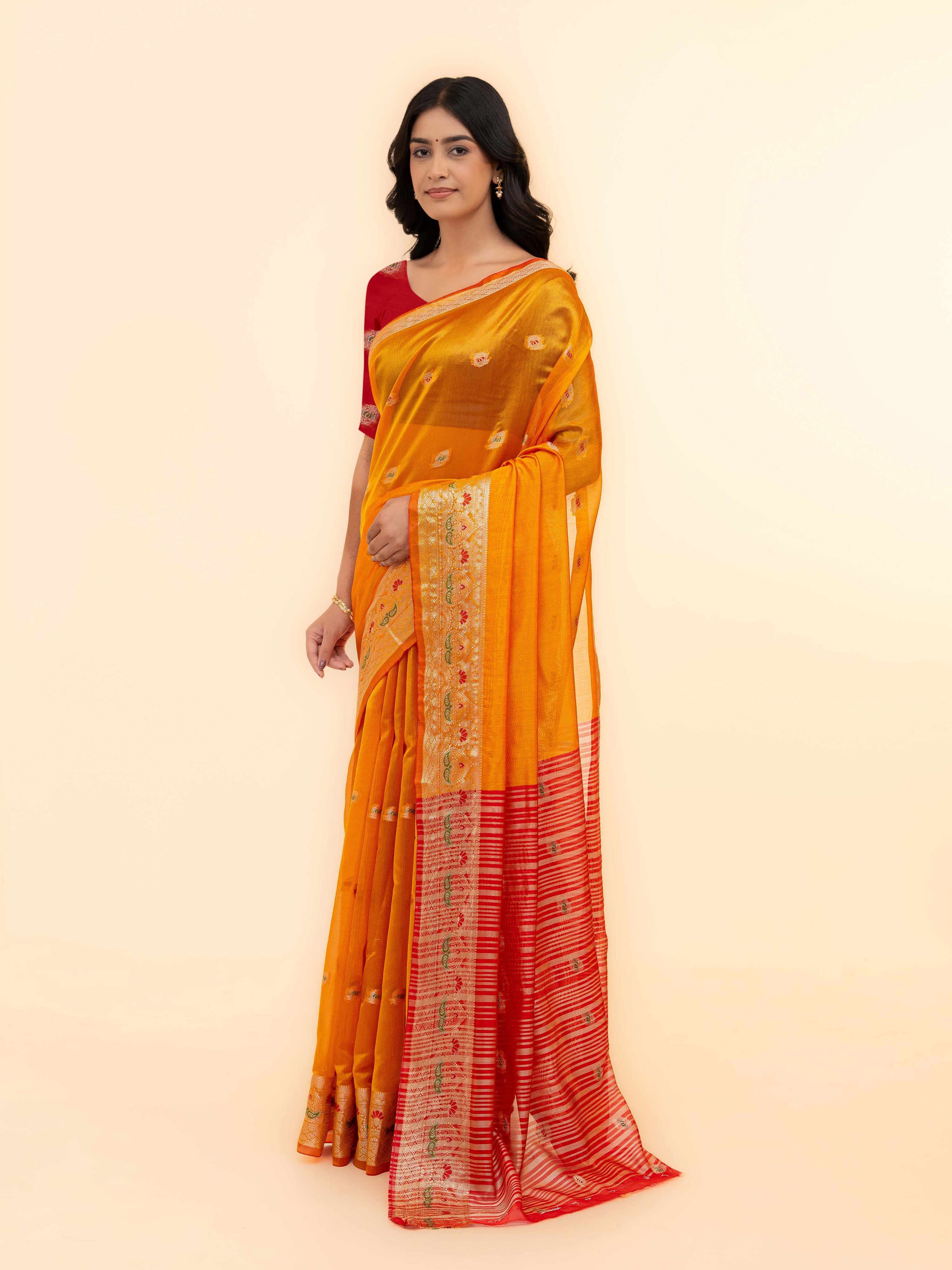 Yellow Soft Silk Saree