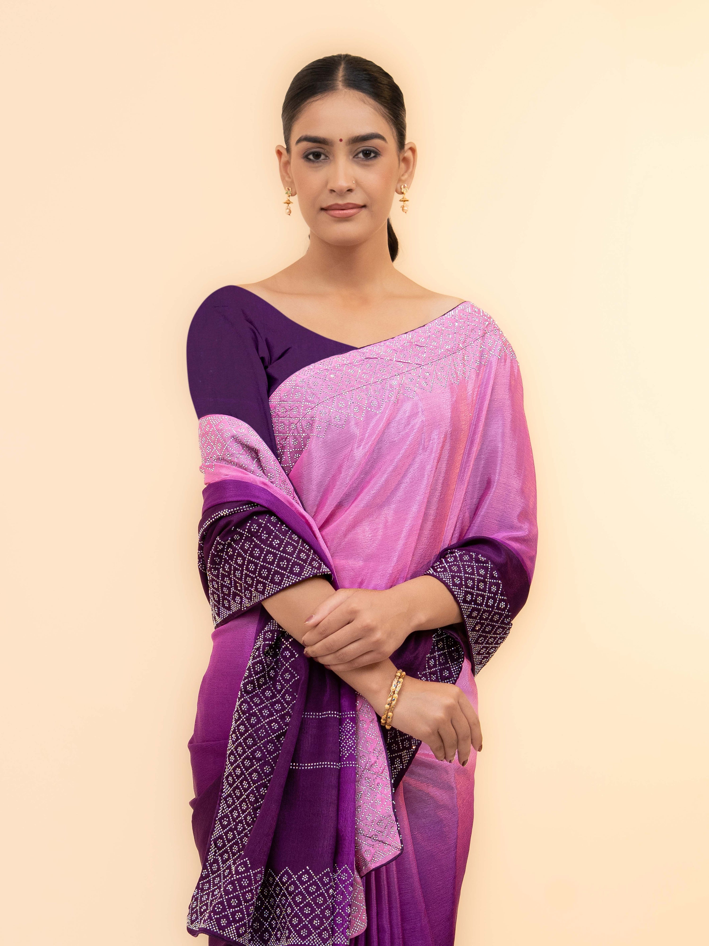 Purple Soft Silk Saree