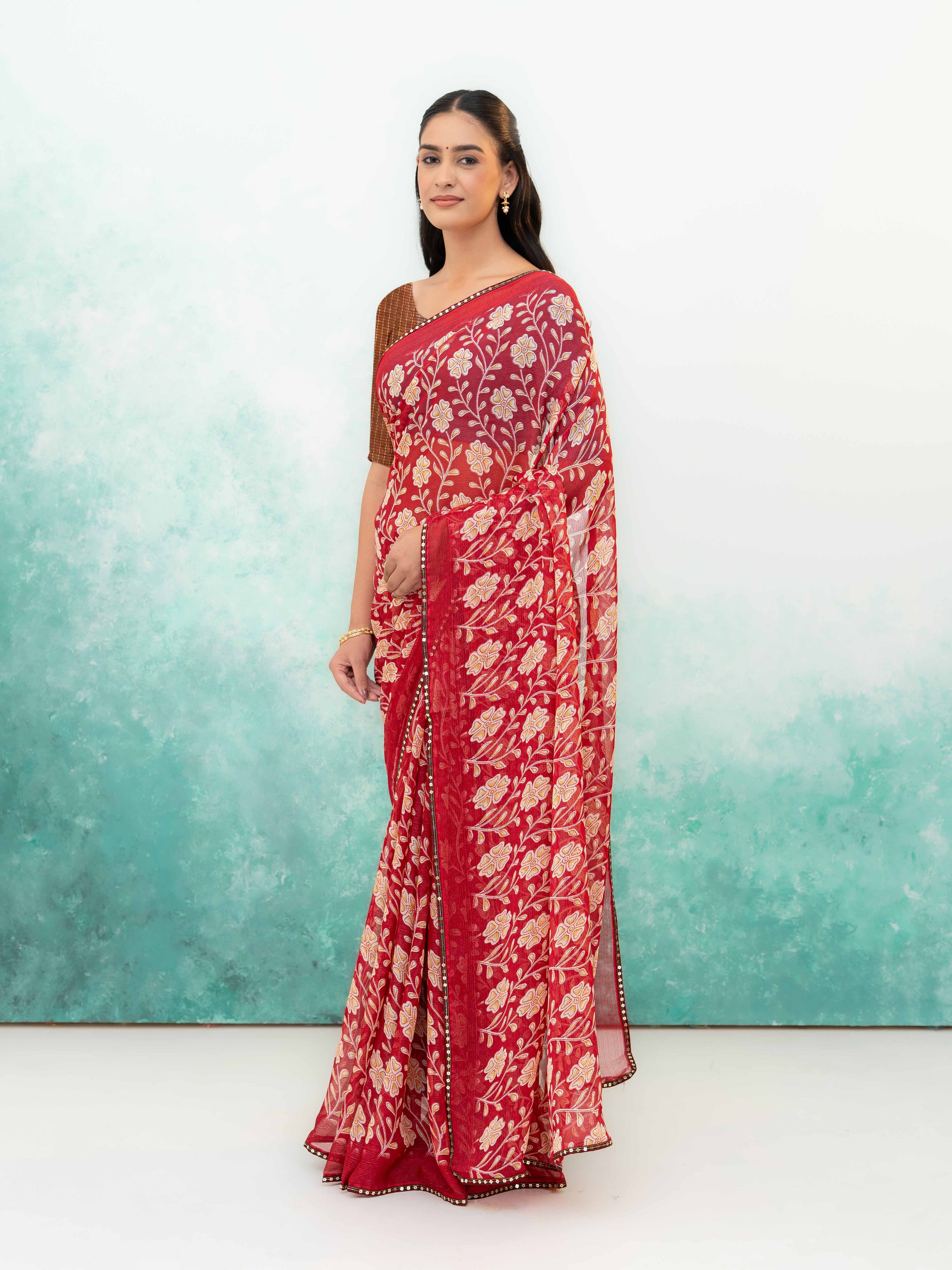 Rani Pink Soft Georgette Saree