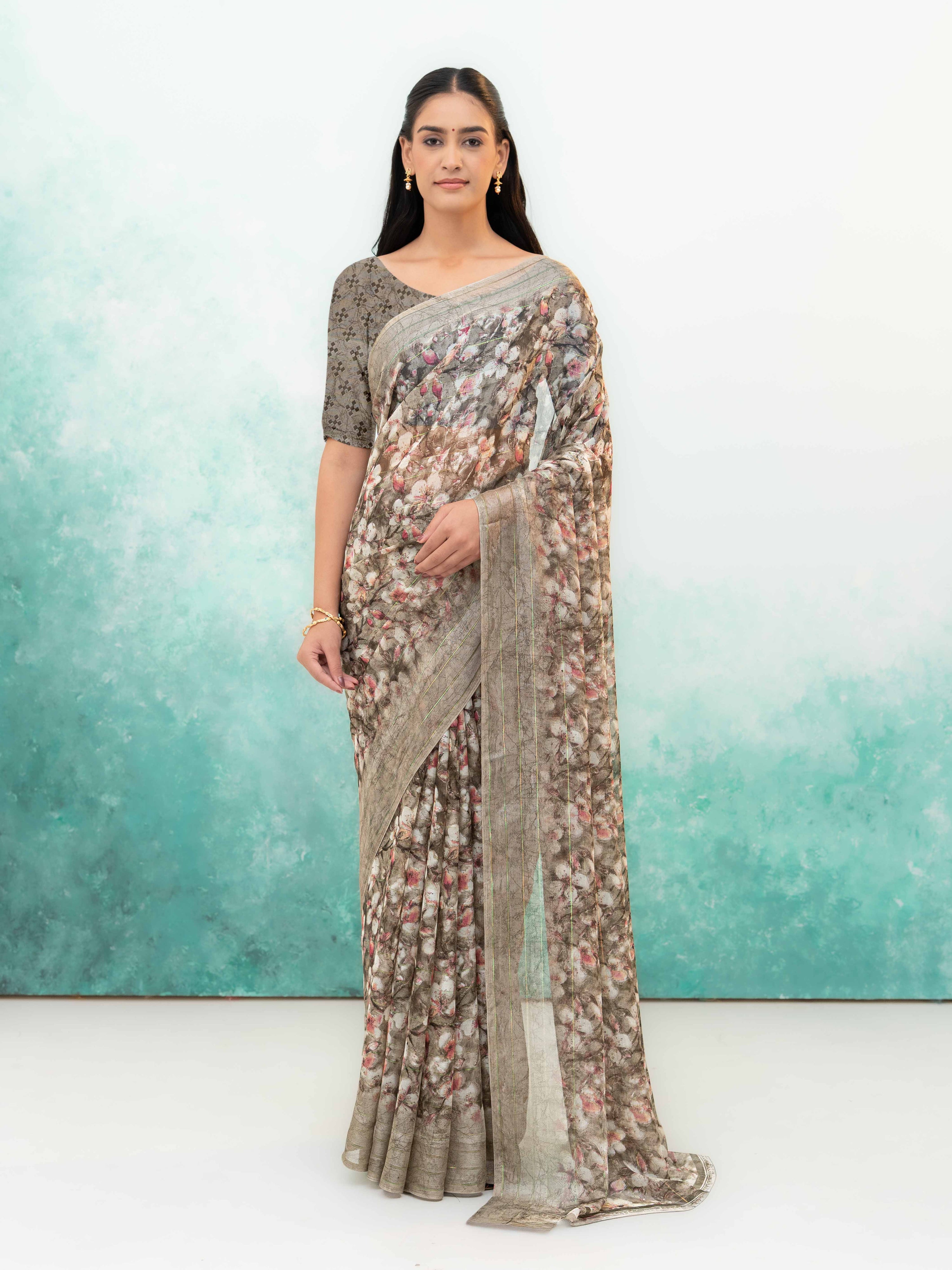 Beige Weightless Saree