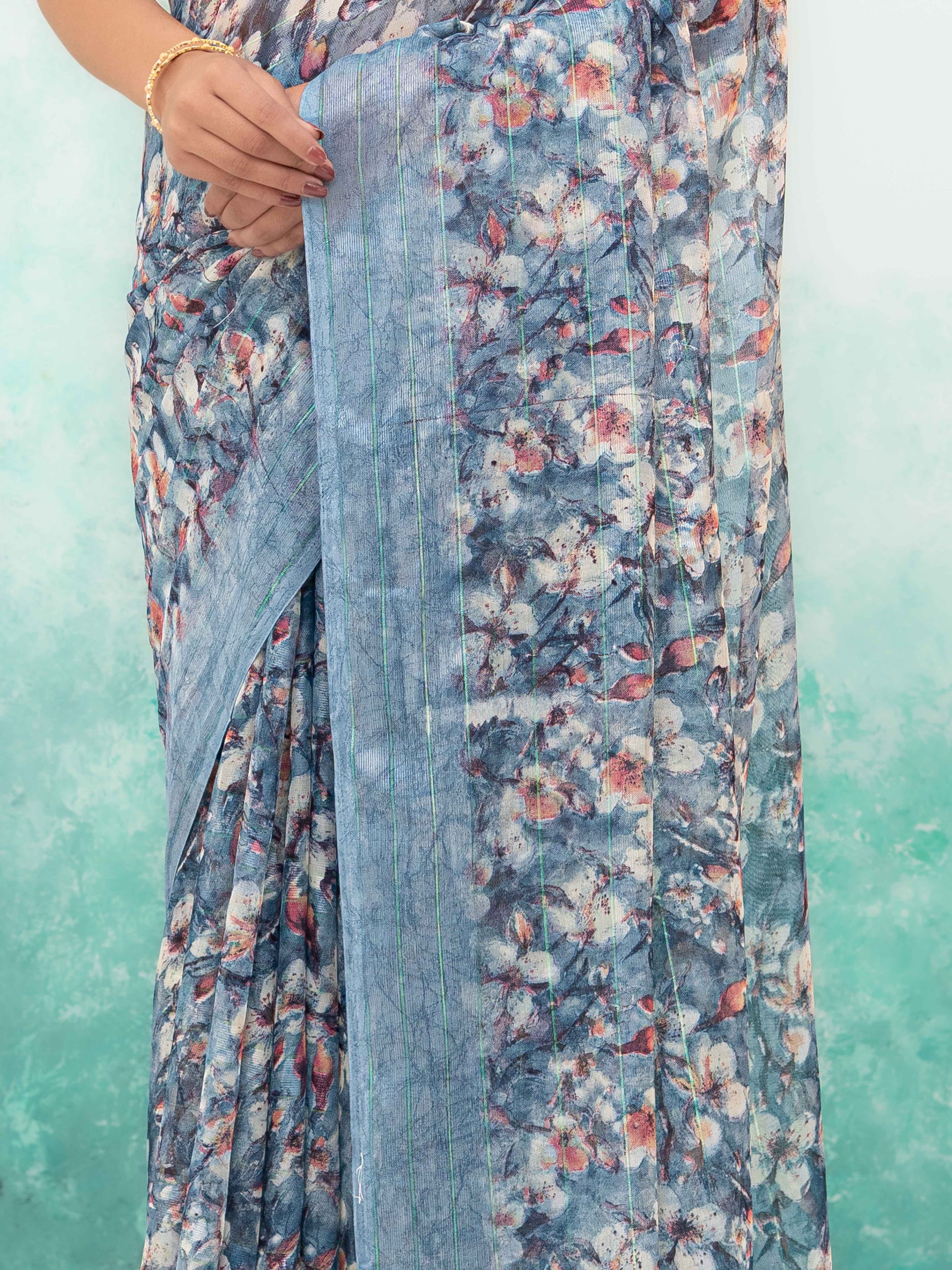 Gray Weightless Saree