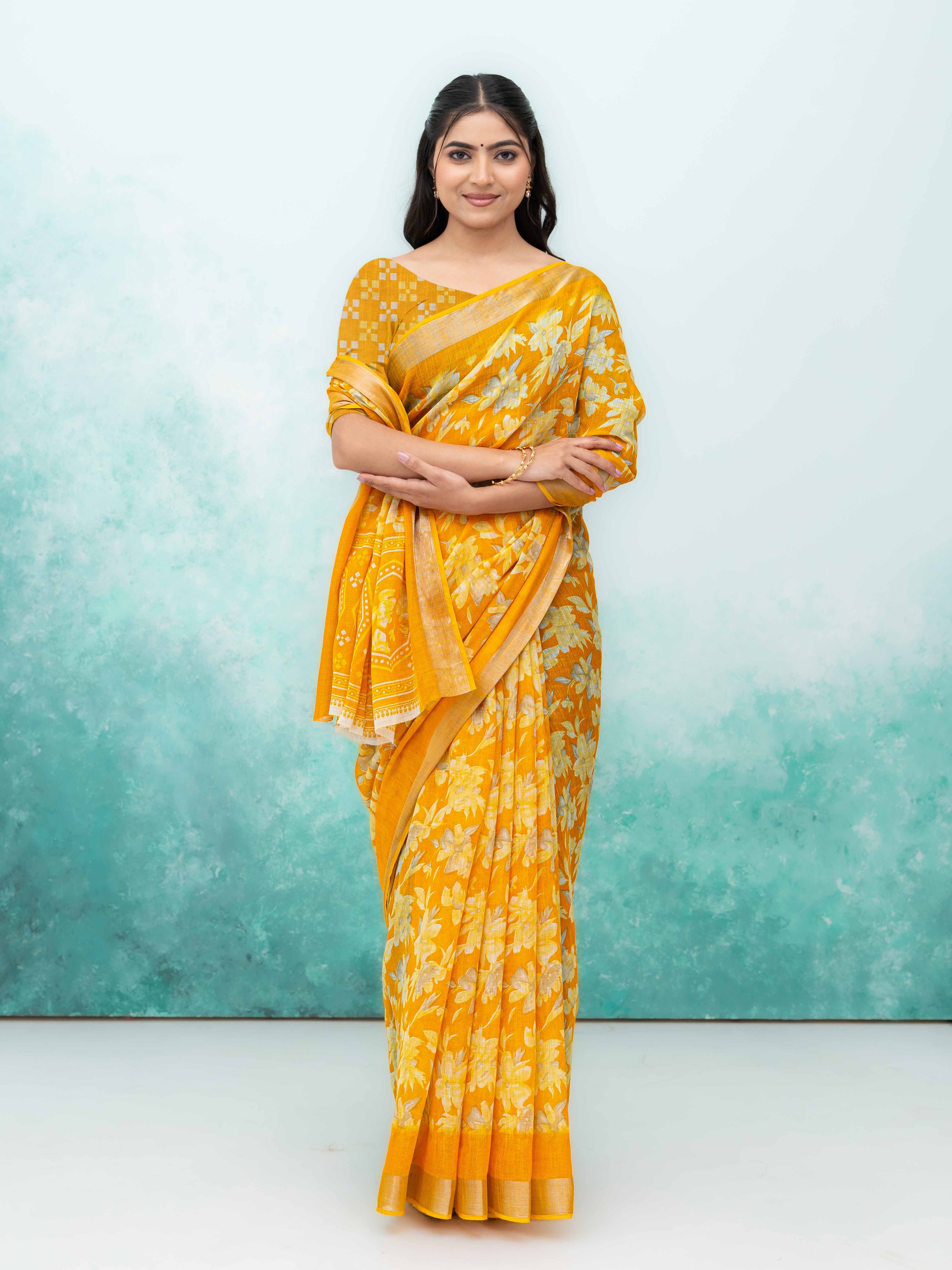 Yellow Weightless Saree
