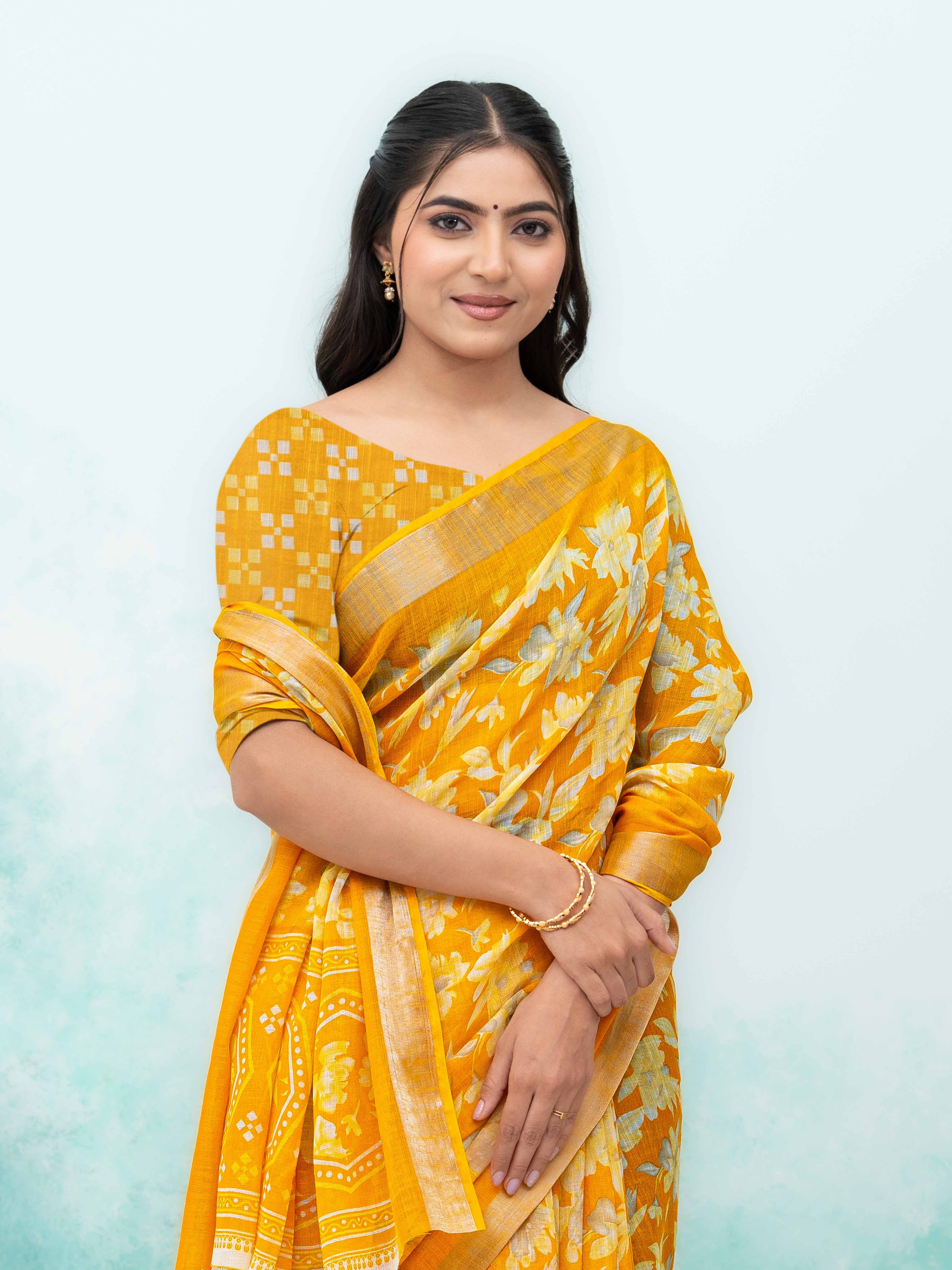 Yellow Weightless Saree