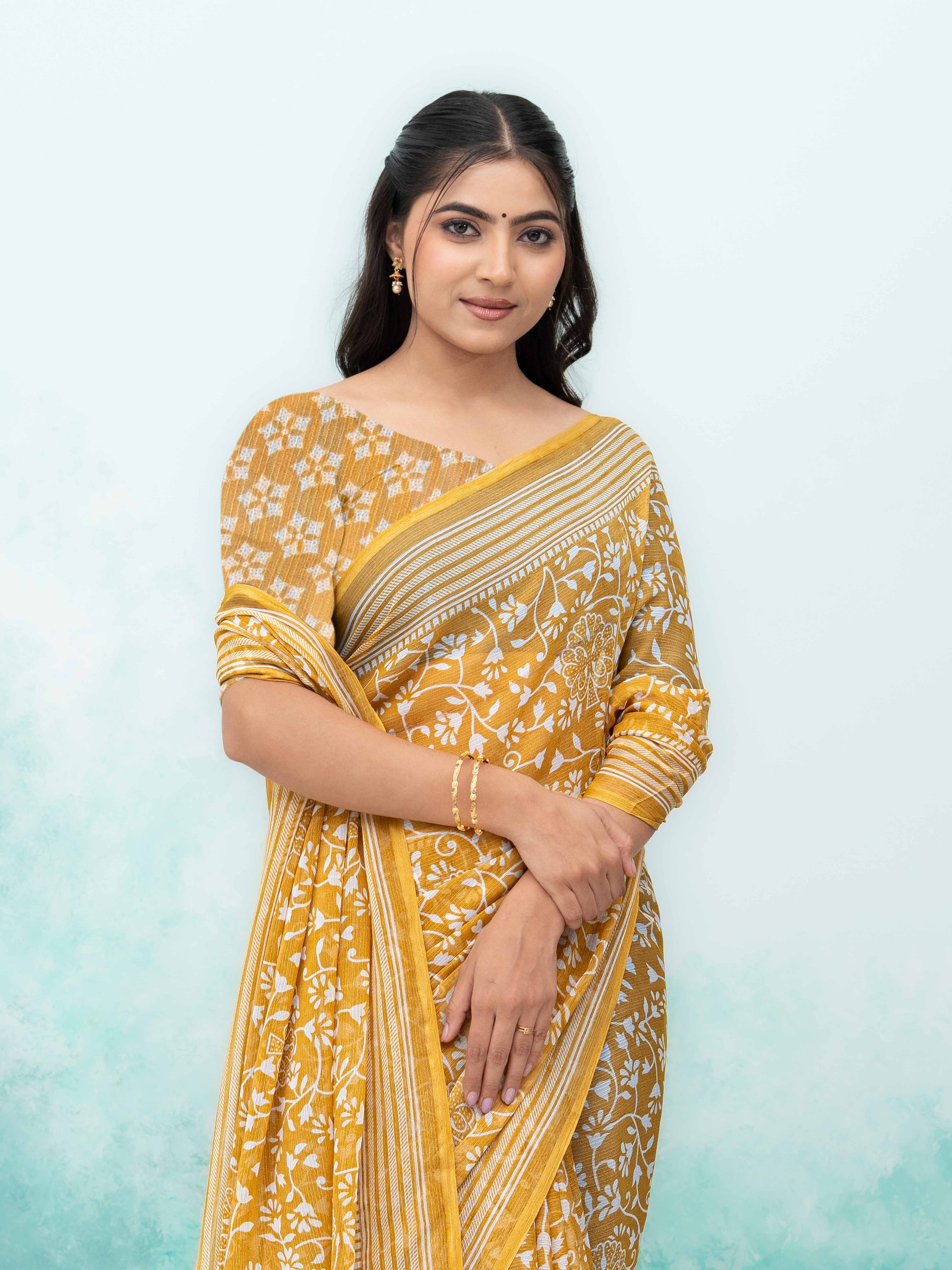 Yellow Weightless Saree