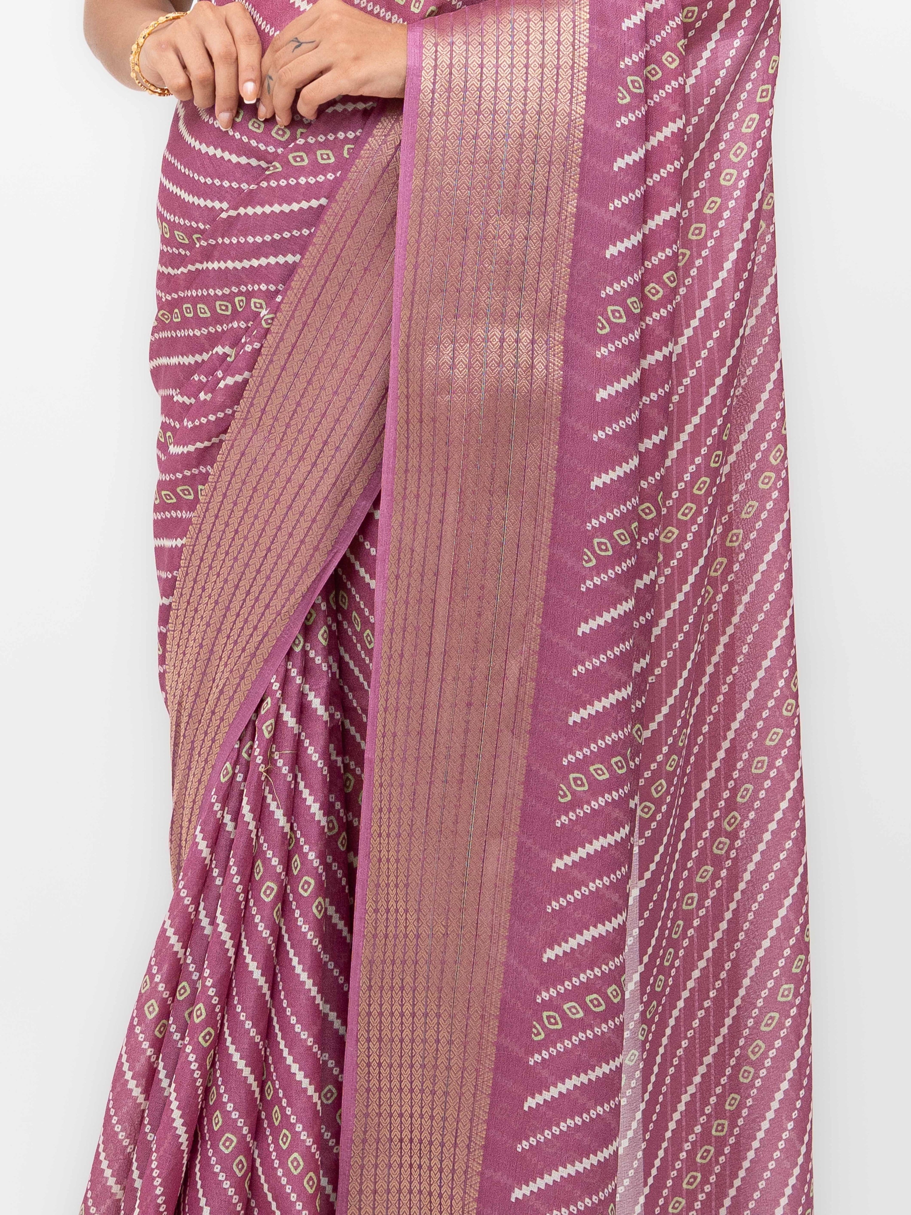Magenta Moss Mellow Saree