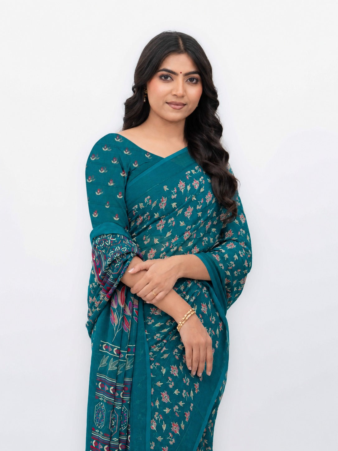Rama Georgette Saree