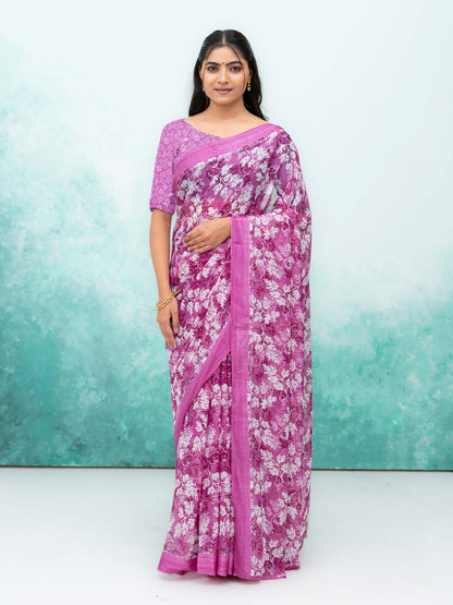 Pink Weightless Saree
