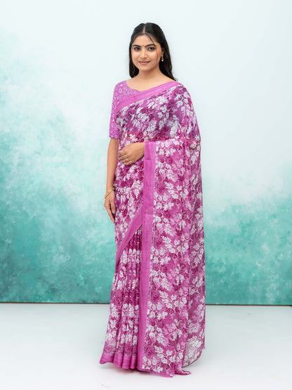 Pink Weightless Saree