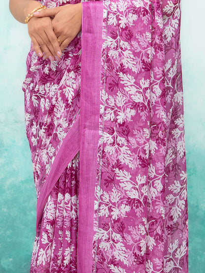 Pink Weightless Saree