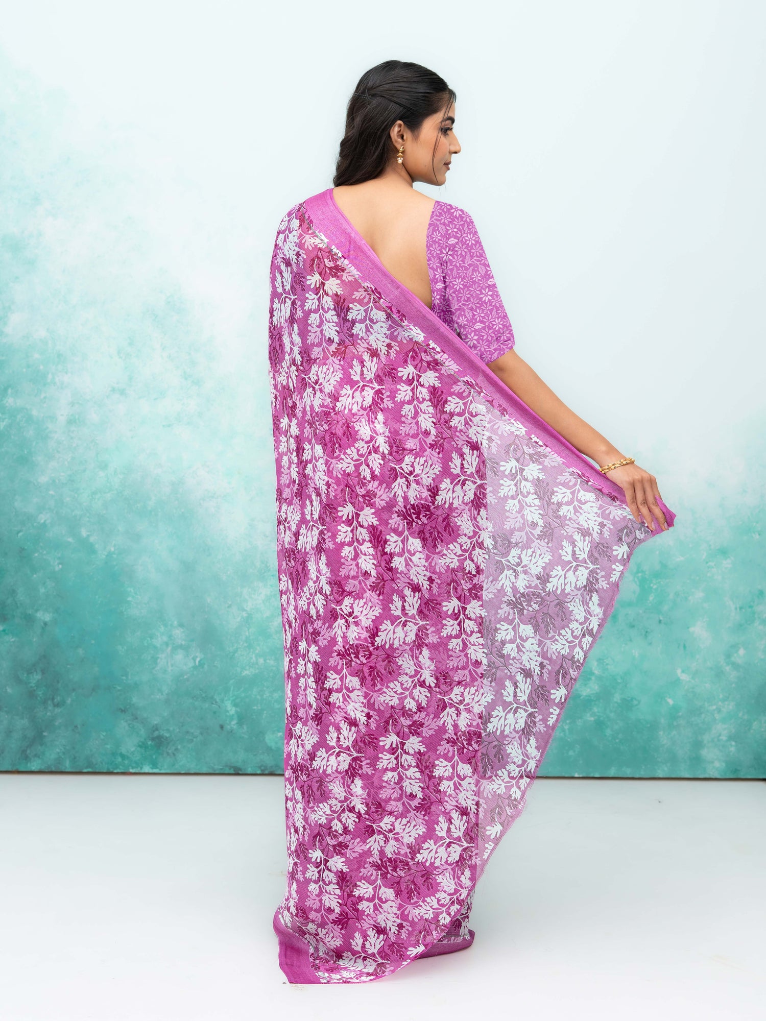 Pink Weightless Saree
