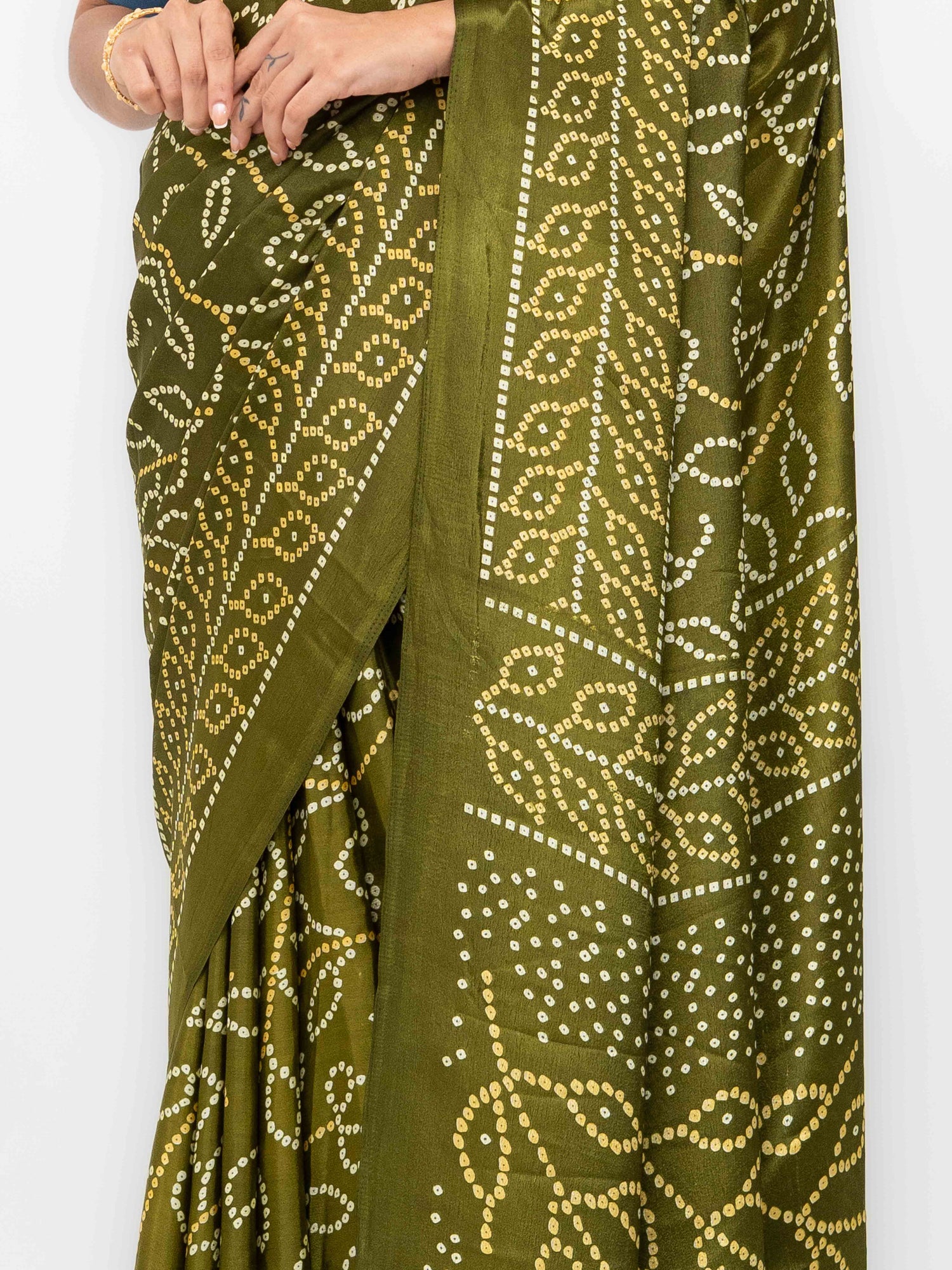 Mehndi Art Silk Saree