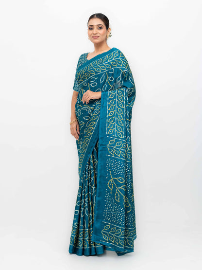 Blue Art Silk Saree