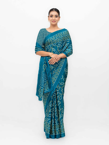 Blue Art Silk Saree