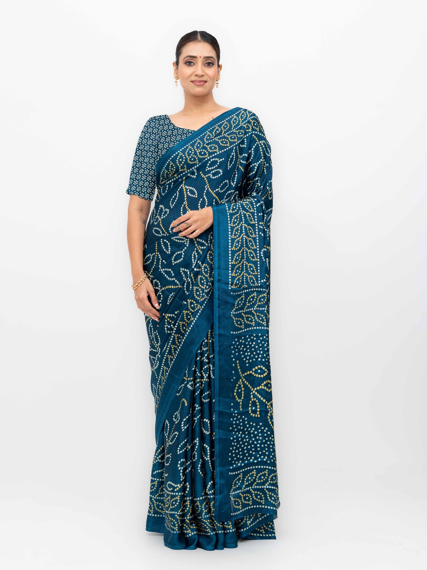 Navy Blue  Art Silk Saree
