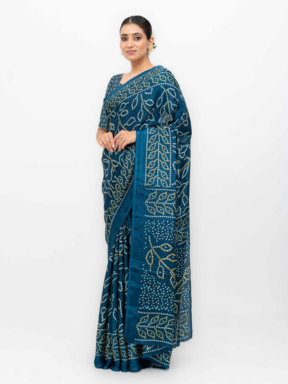 Navy Blue  Art Silk Saree