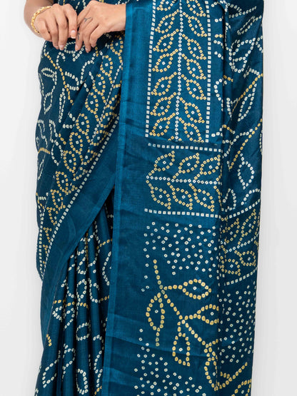 Navy Blue  Art Silk Saree