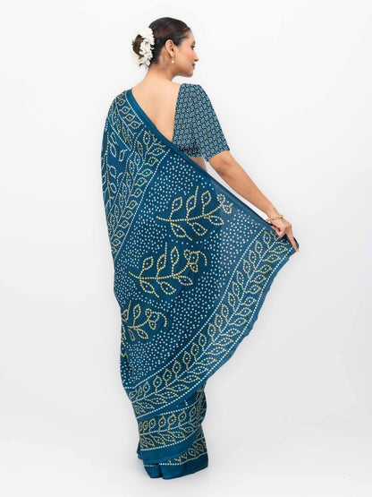 Navy Blue  Art Silk Saree