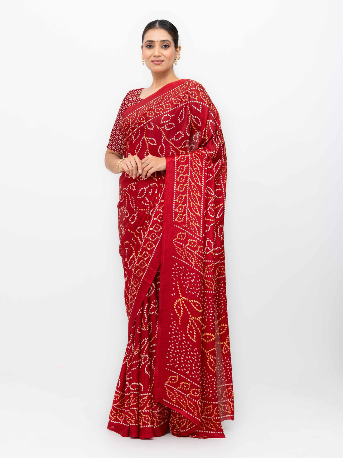 Red Art Silk Saree