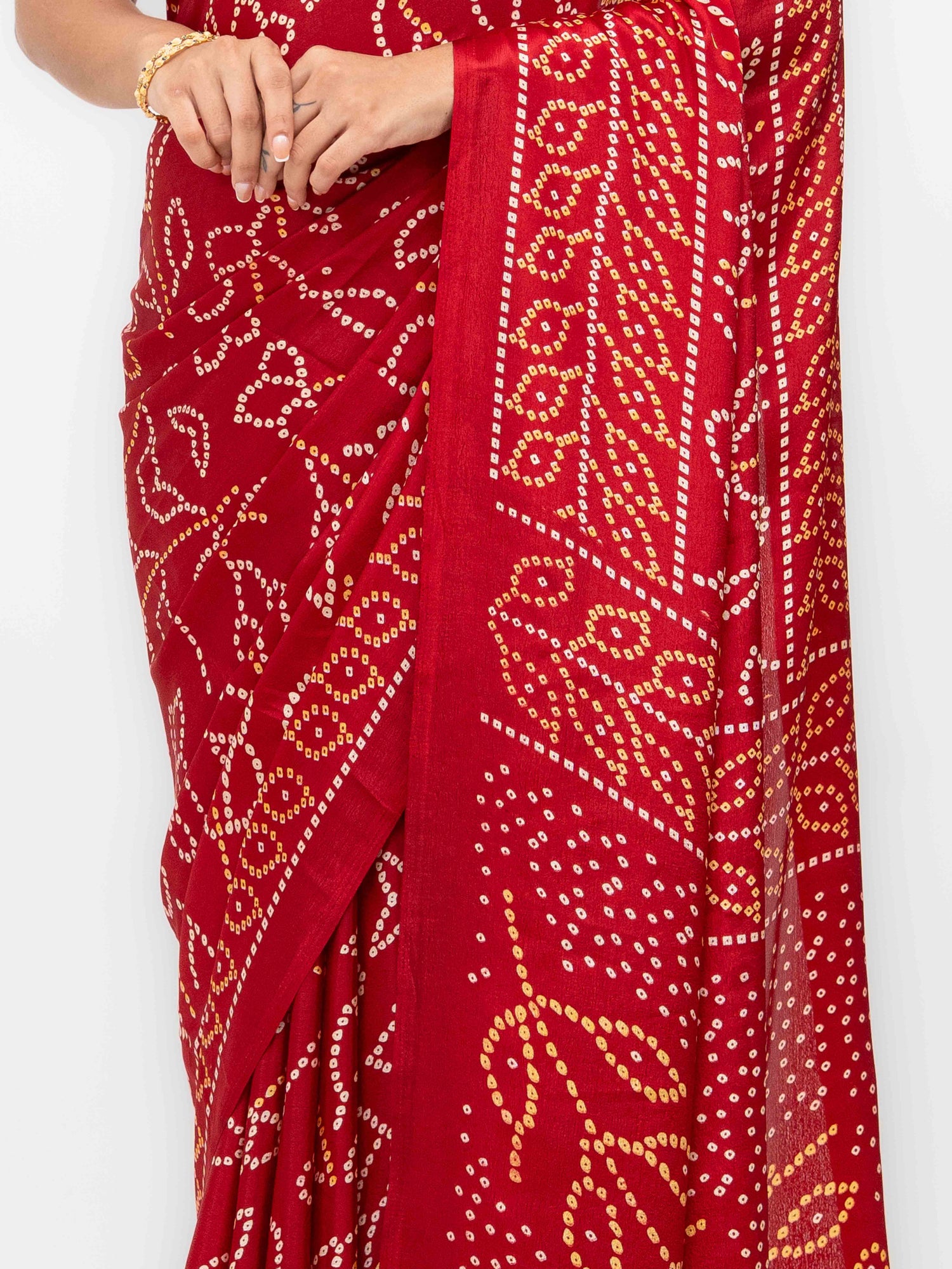 Red Art Silk Saree