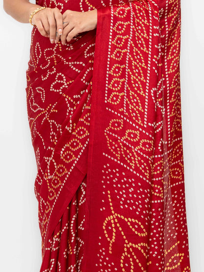 Red Art Silk Saree
