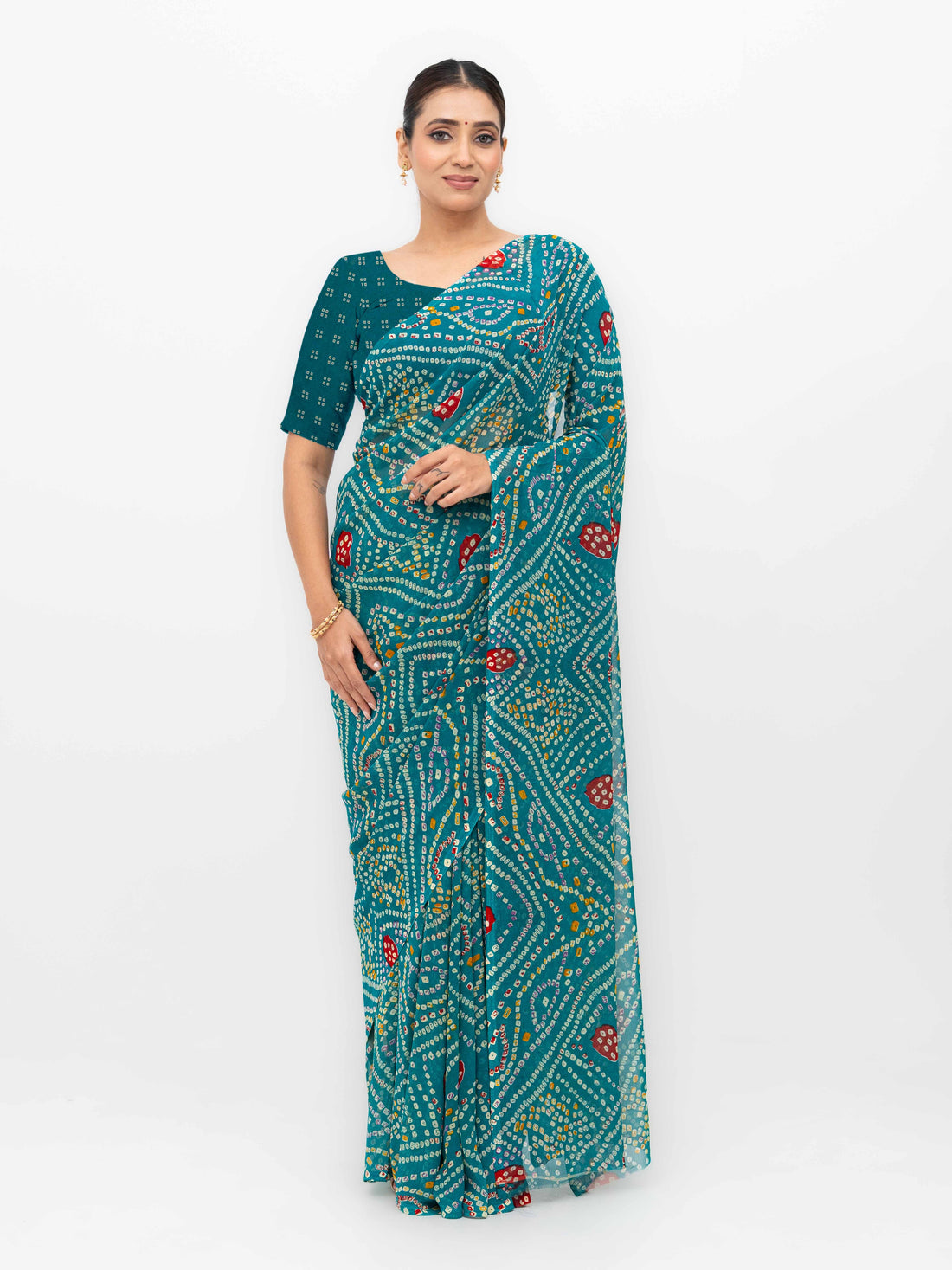 Teal Weightless Saree