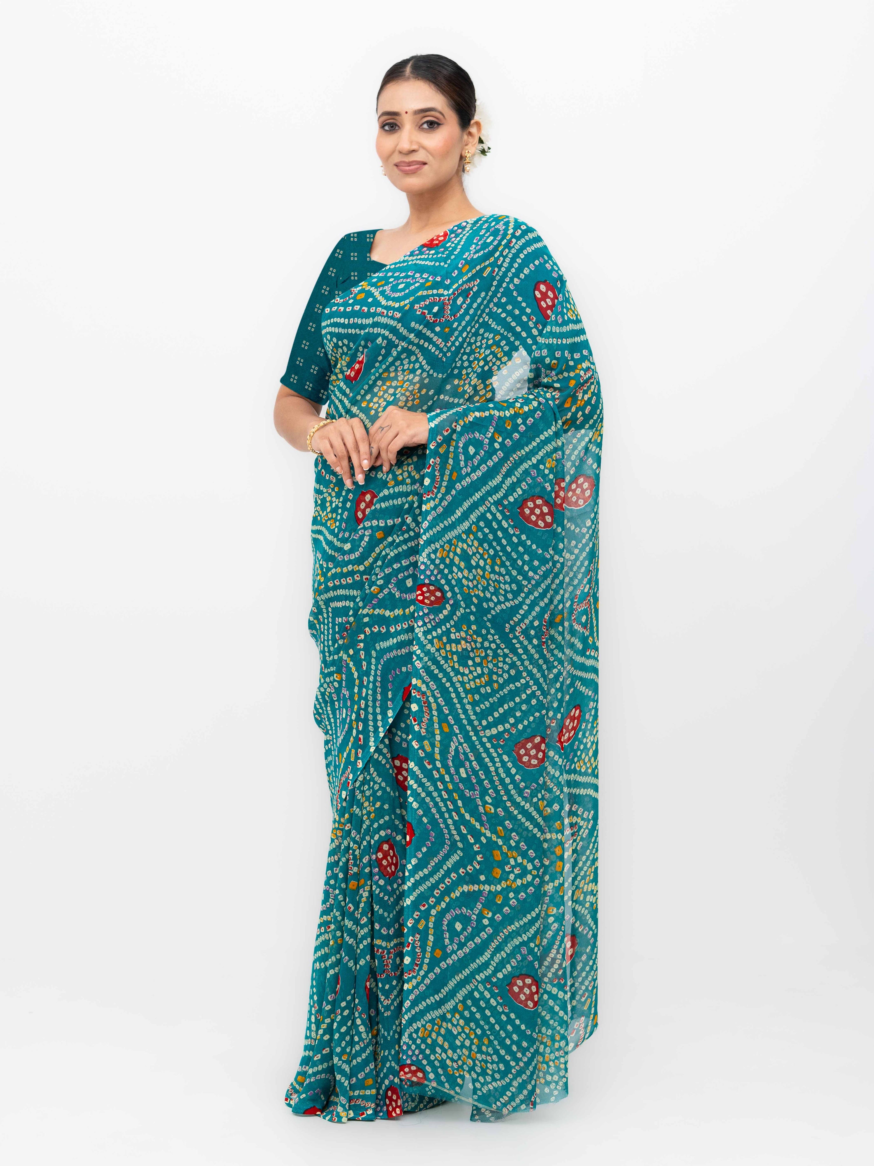 Teal Weightless Saree
