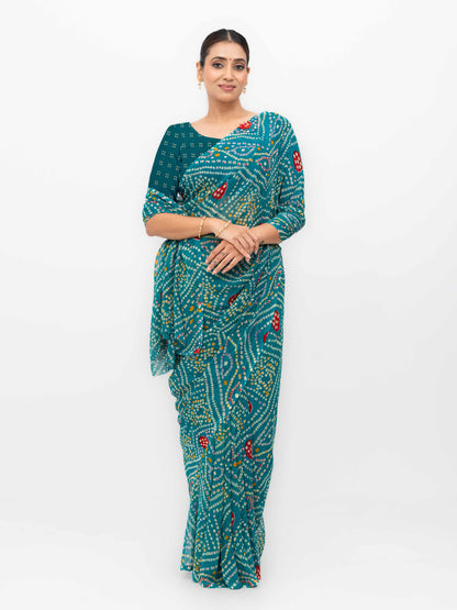 Teal Weightless Saree