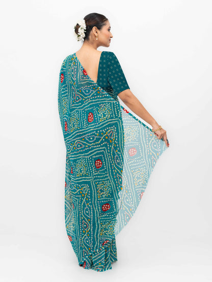Teal Weightless Saree