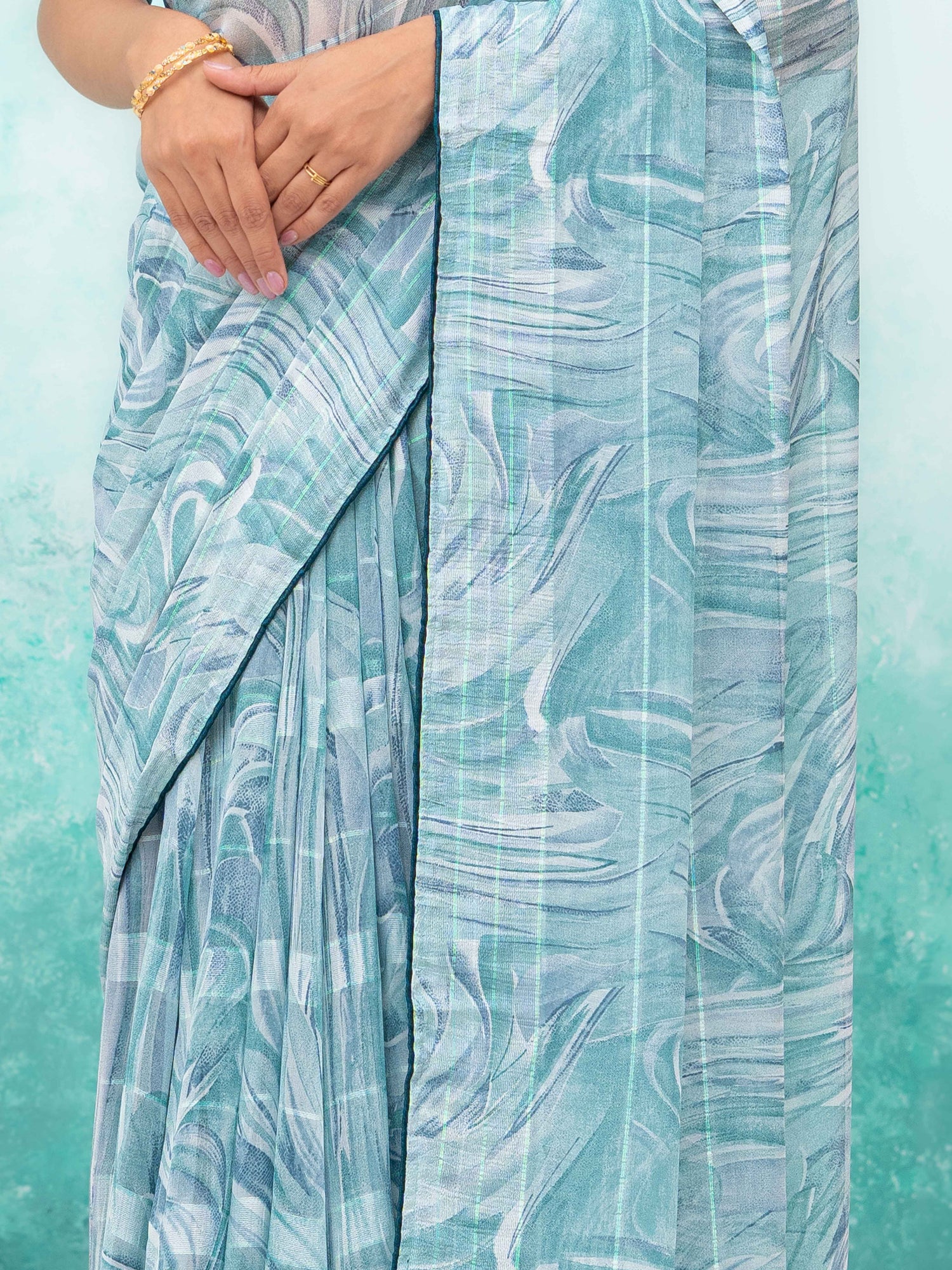 Gray Weightless Saree