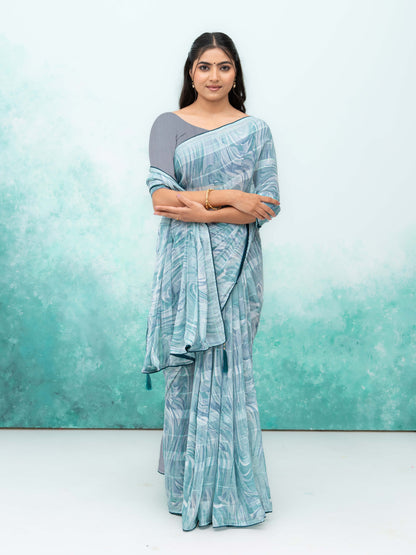 Gray Weightless Saree