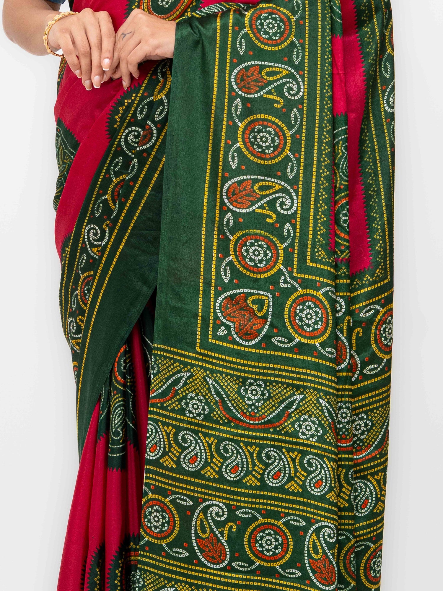 Pink Art Silk Saree