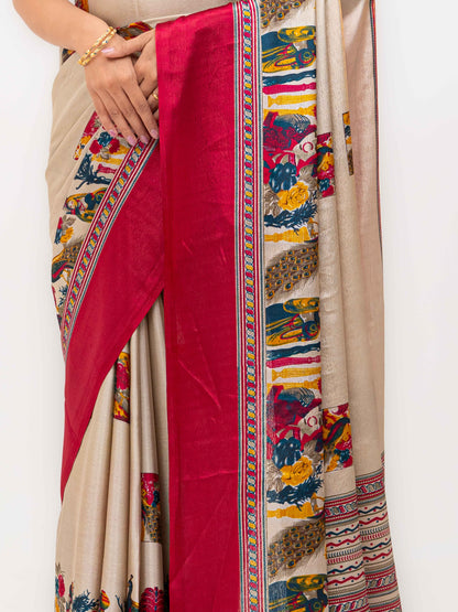 Pink Turkey Silk Saree