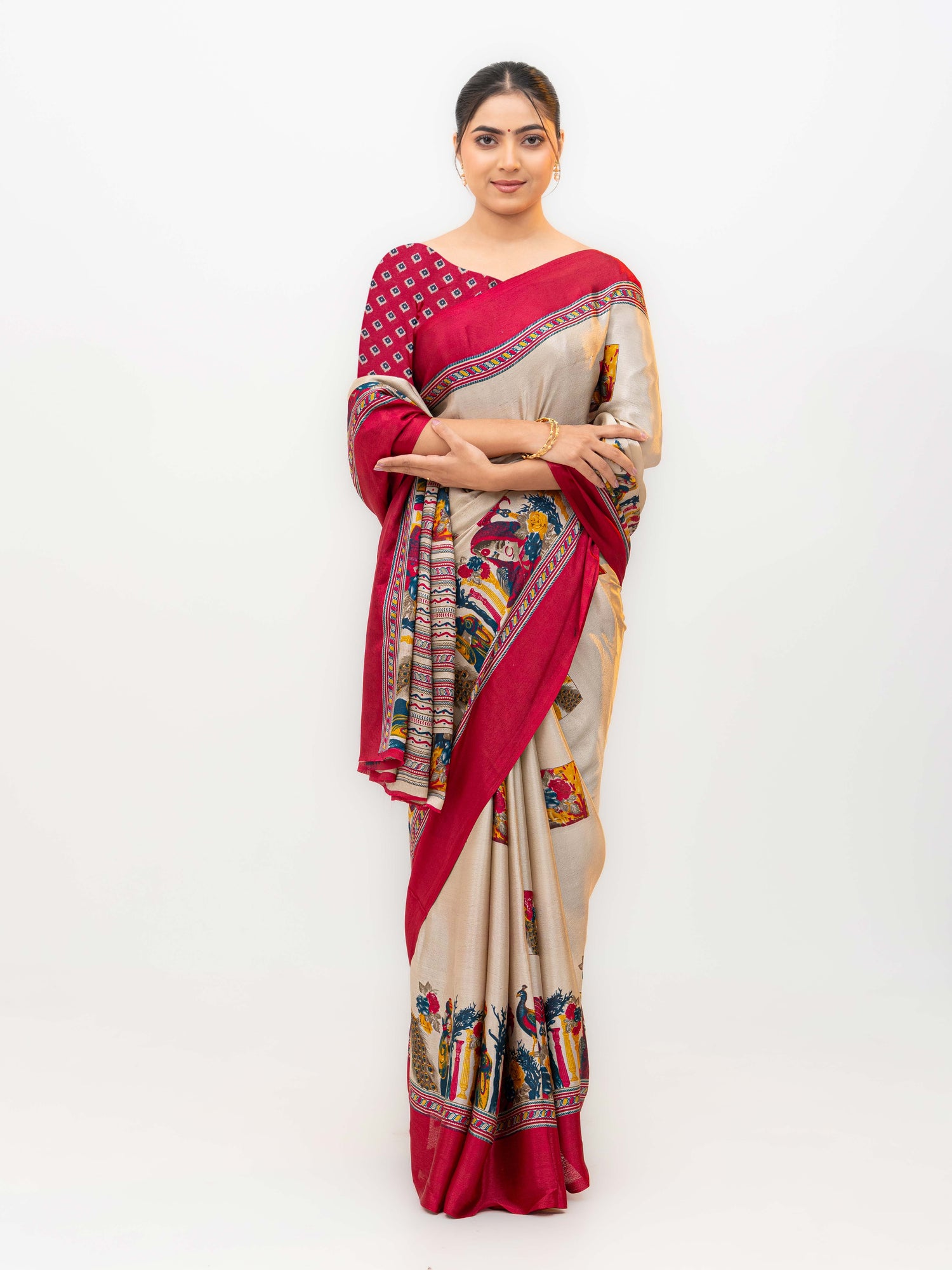 Pink Turkey Silk Saree