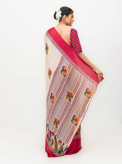 Pink Turkey Silk Saree