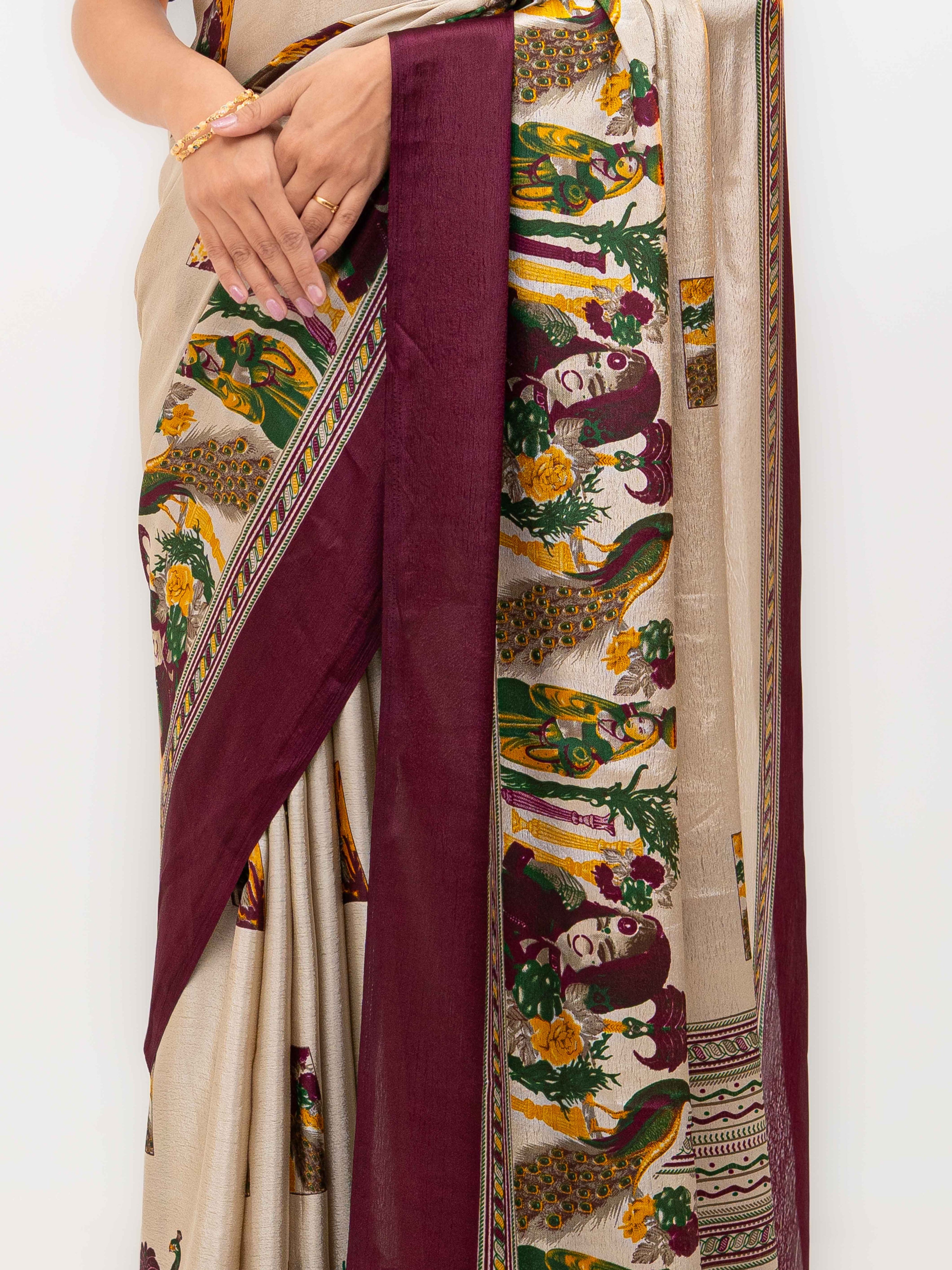 Purple Turkey Silk Saree