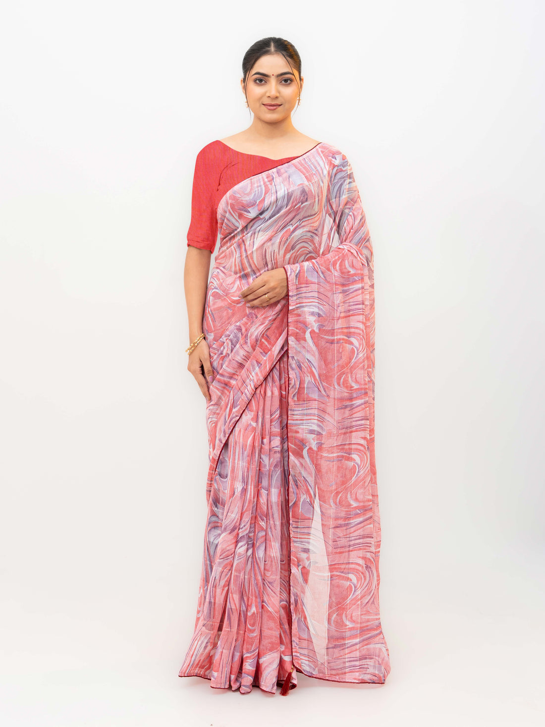 Pink Weightless Saree