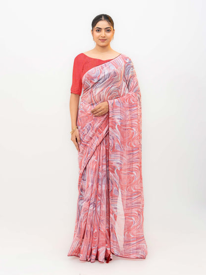Pink Weightless Saree