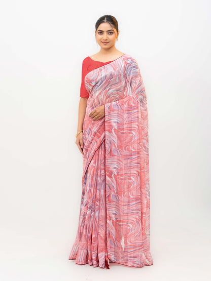 Pink Weightless Saree